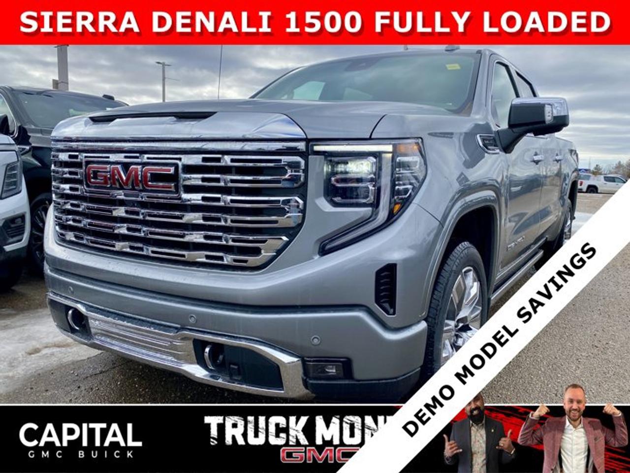 Check out this 2026 Sierra 1500 Crew Cab Denali with the RESERVE PACKAGE. Equipped with a ton of options like Heated and Cooled Seats, Heated Steering, Body Color Arch Moldings, 360 CAM, Rear Streaming Camera Mirror, Heads-up Display, 22 Inch Wheels, Heated Rear Seats, Massive Touchscreen, Power Assist Steps, and so much more... CALL NOWAsk for the Internet Department for more information or book your test drive today! Text 825-445-0521 for fast answers at your fingertips!AMVIC Licensed Dealer - Licence Number B1044900Disclaimer: All prices are plus taxes and include all cash credits and loyalties. See dealer for details. AMVIC Licensed Dealer # B1044900