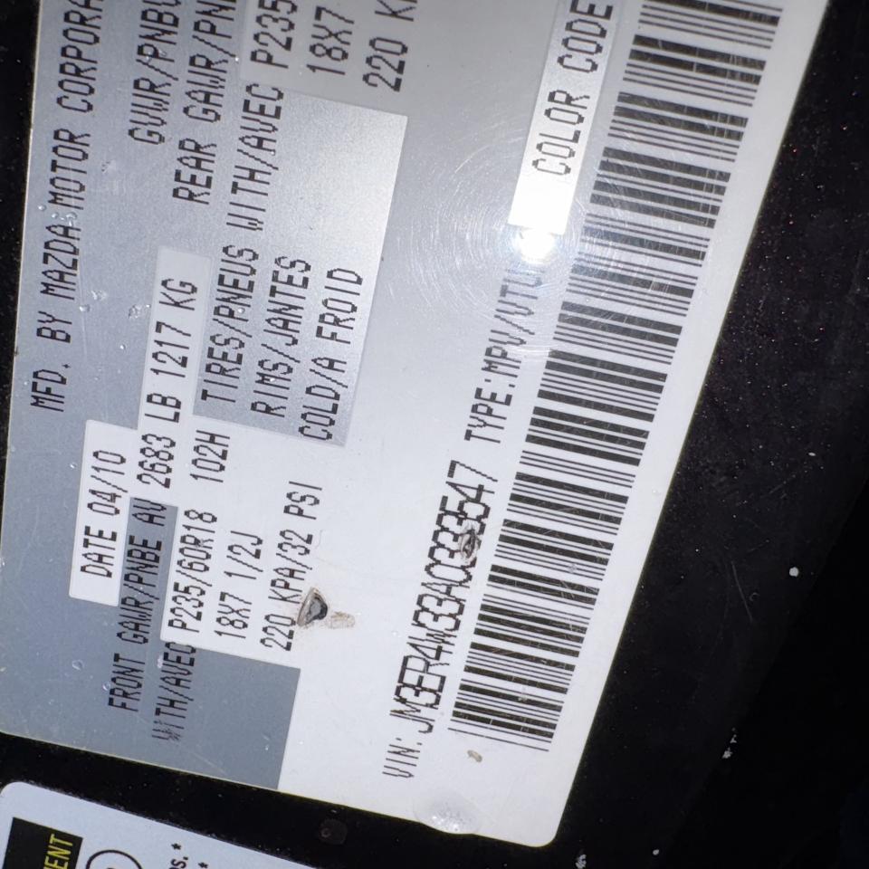 2010 Mazda CX-7 GT   AS IS- UNCERTIFIED Photo4