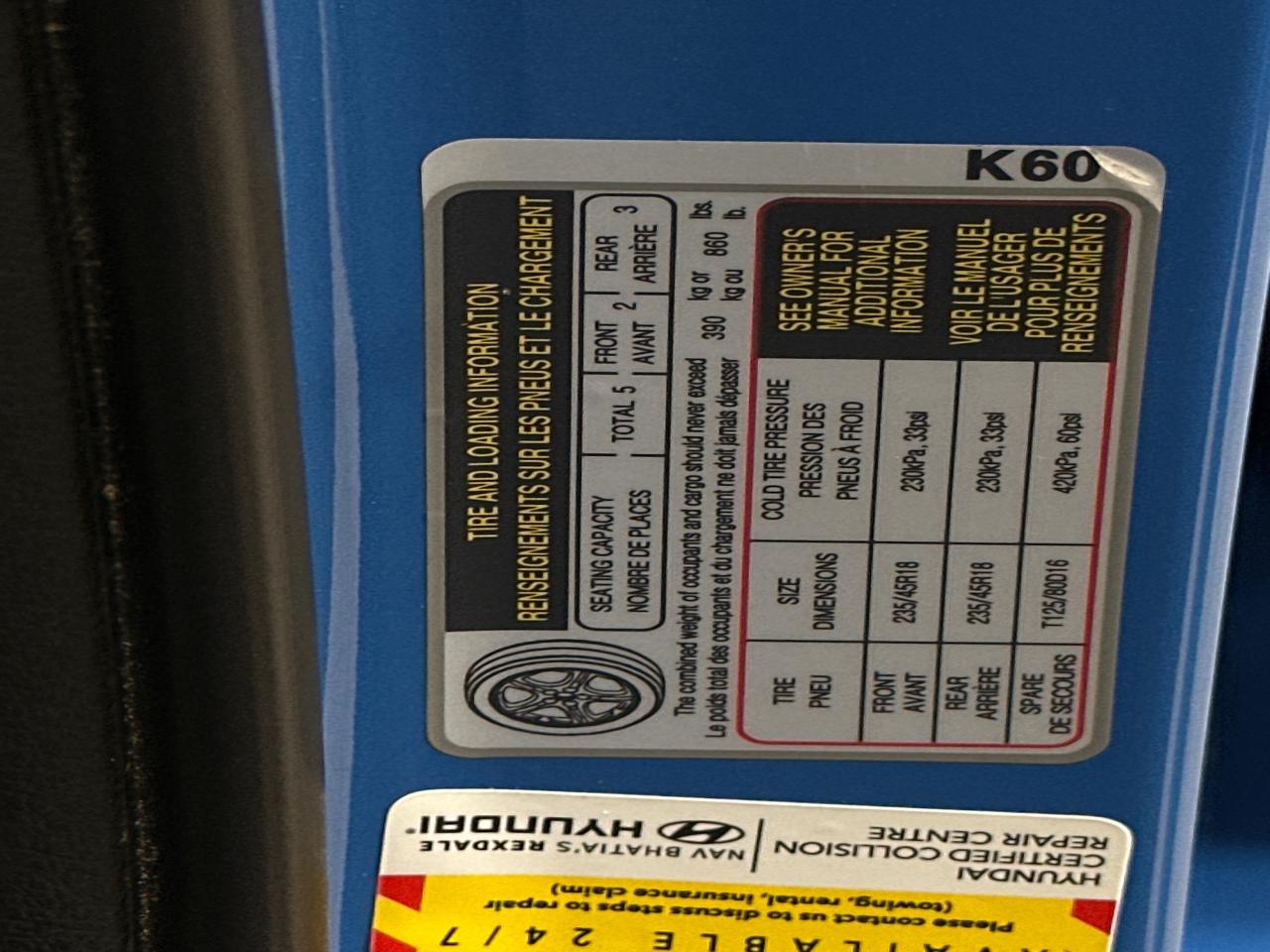 2022 Hyundai KONA 1.6T N Line w/Two-Tone Roof 4dr All-Wheel Drive Photo