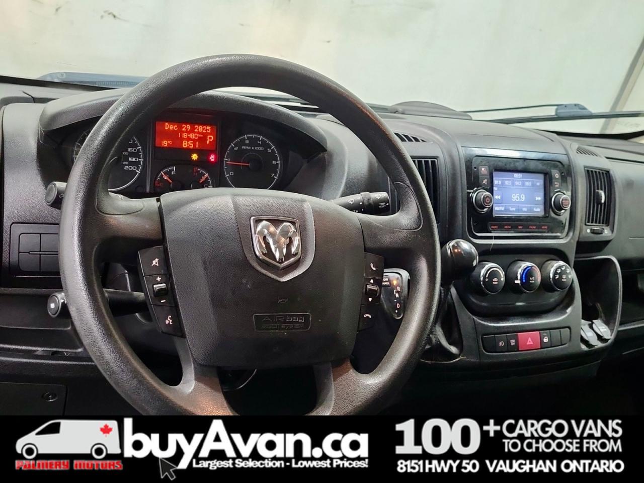 2019 RAM ProMaster Cargo Van Promaster 3500 High Roof 159WB + Racks Divider Photo