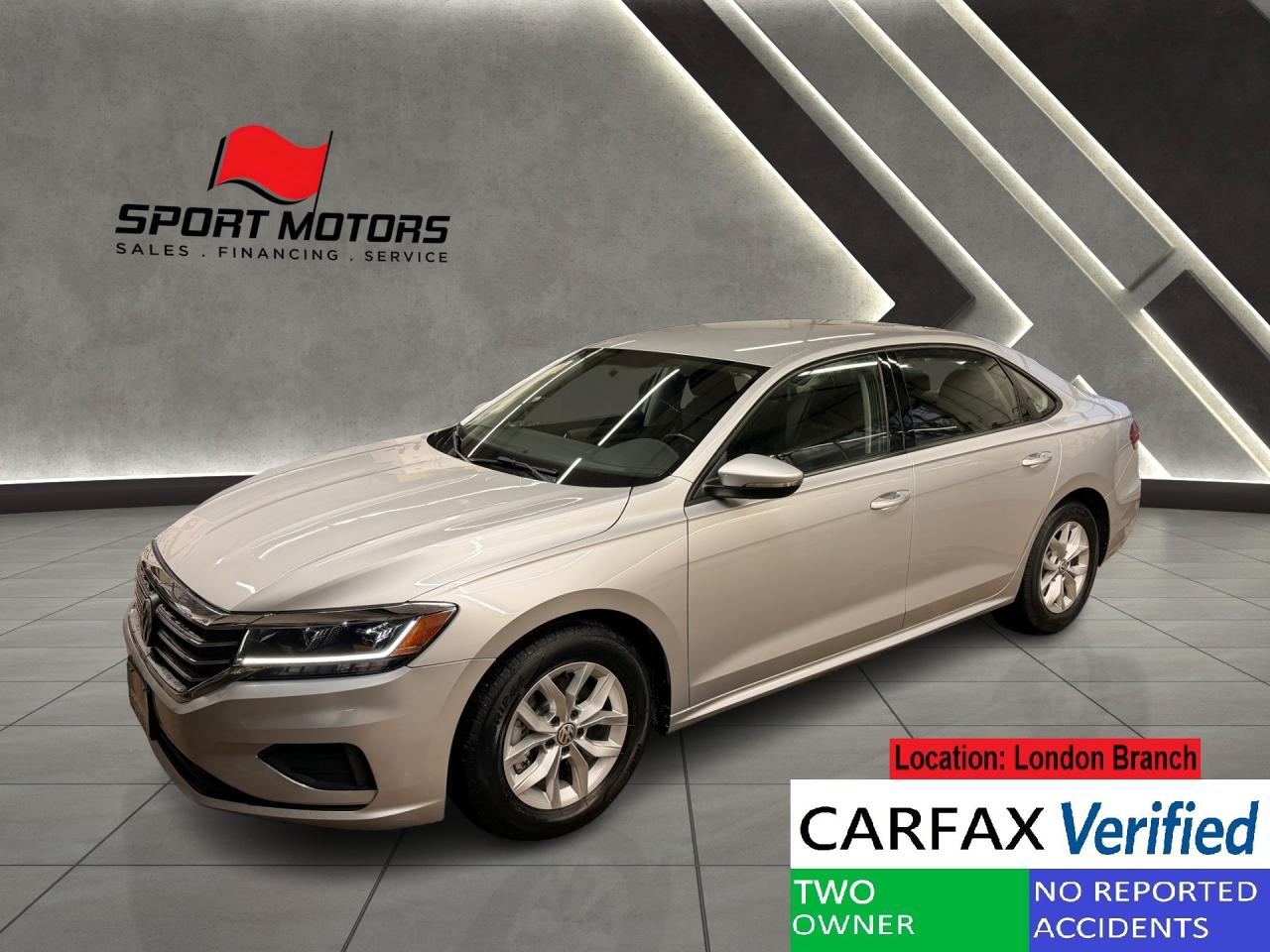 Used 2020 Volkswagen Passat Comfortline+New Tires+Camera+CLEAN CARFAX for sale in London, ON