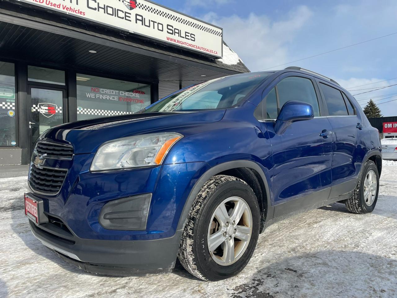 <p>CERTIFIED WITH 2 YEAR WARRANTY INCLUDED!!!</p><p><span style=color: #e2e5e9; font-family: Segoe UI Historic, Segoe UI, Helvetica, Arial, sans-serif; font-size: 15px; white-space-collapse: preserve; background-color: #252728;>Financing available for everyone with - Bad Credit - No Credit - Study Permit - Work Permit- Bankruptcy - Repos - First-time buyers - Consumer Proposal - Uber Drivers - ODSP ✅✅✅✅✅ ✅We Approve Everyone with all types of credit</span></p><p>WE FINANCE EVERYONE REGARDLESS OF CREDIT !!!</p><p>VOTED BRANTFORDS BEST USED CAR DEALER 2024 AND 2025 !!!!</p><p><span style=color: #3a3a3a; font-family: Roboto, sans-serif; font-size: 12px; background-color: #eeeeee;>Taxes, license are not included in listing price.</span></p><p>Looking for a versatile and fuel-efficient SUV thats perfect for navigating the city or weekend getaways? Check out this sharp 2014 Chevrolet Trax LT, now available at Right Choice Auto. This compact crossover is a stylish blue, and its practical design makes it an ideal choice for both daily commutes and family adventures. With a robust 4-cylinder engine and smooth automatic transmission, this Trax delivers a comfortable and responsive driving experience.</p><p>Inside, youll find a sleek black interior, ready to accommodate passengers with ease. This 2014 Trax LT, with 120,000 km on the odometer, has been well-maintained and offers exceptional value. Its front-wheel drive provides confident handling in various driving conditions.</p><p>Here are some of the standout features of this 2014 Chevrolet Trax LT:</p><ul><li><strong>Compact Agility:</strong> This Trax is the perfect size for navigating city streets and fitting into tight parking spaces.</li><li><strong>Fuel-Efficient Performance:</strong> The 4-cylinder engine provides impressive gas mileage, saving you money at the pump.</li><li><strong>Ready for Adventure:</strong> Its SUV/Crossover design is built to accommodate passengers and cargo.</li><li><strong>Automatic Transmission:</strong> Provides for a smooth and effortless driving experience.</li><li><strong>Stylish Design:</strong> Its exterior blue colour and black interior gives this Trax a sleek and modern look.</li></ul><p><strong><em>Powered by AutoIntelligence&trade;</em></strong> Vehicle information has been generated using artificial intelligence and is provided for informational purposes only. While efforts are made to ensure accuracy, please confirm all details directly with the dealer.</p>