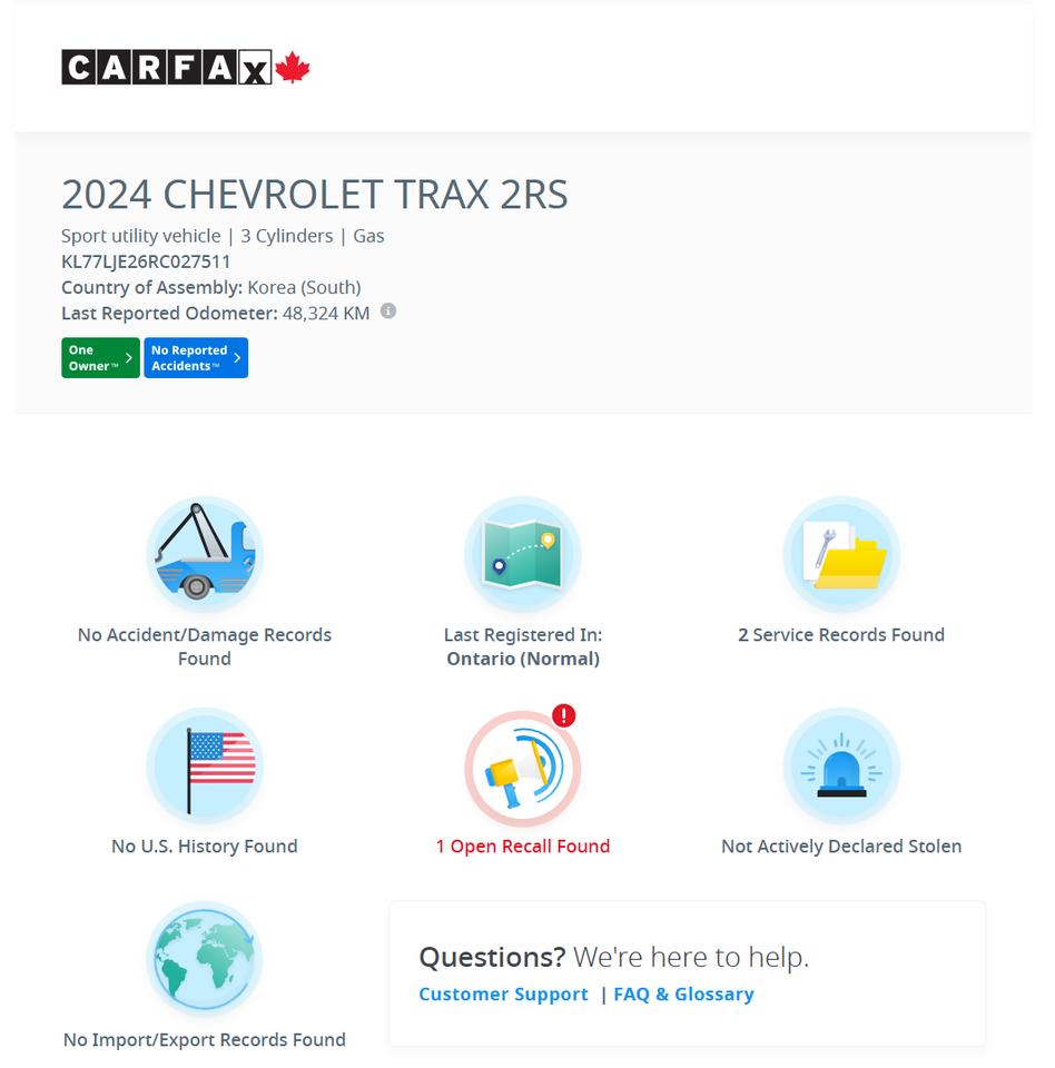 2024 Chevrolet Trax 2RS+Leather+Roof+ONE OWNER+CLEAN CARFAX Photo