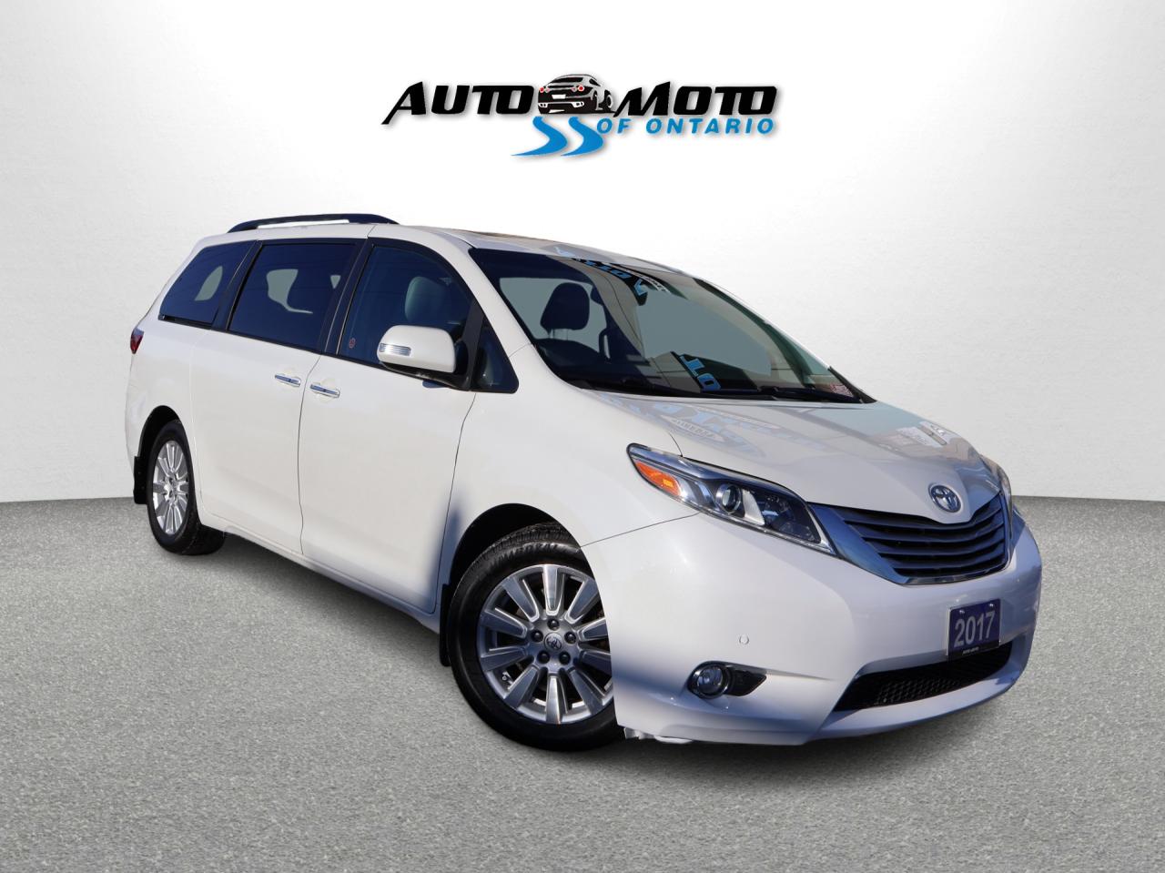 <p>*SAFETY INCLUDED*31 TOYOTA SERVICE RECORDS*LOCAL ONTARIO CAR*7 PASSENGERS<span>* </span><span>Clean Toyota Sienna Limited 3.5L V6 with Automatic Transmission.</span><span> White on Tan</span><span> Leather Interior. Fully Loaded with: Power Windows, Power Door Locks, and Power Heated Mirrors, CD/AUX, AC, Keyless, Cruise Control, Steering Mounted Controls, Rear Temp Control, Back Up Camera, DVD, Sunroof, Bluetooth, Roof Rack, Power Sliding Doors, Fog Lights, Duel Power Front Seats, Power Tail Gate, Premium Audio System, Heated Front Seats, Leather Interior, and ALL THE POWER OPTIONS!! </span></p><p><span>-------------------------------------------------</span><br><span>Financing options are available start from 6.29% with $0 Down payment O.A.C.</span><br><span>-------------------------------------------------</span><br><span>SAFETY CERTIFICATION INCLUDED*** Vehicle comes with: Safety Certification, and Car Fax Report ALL INCLUDED!! At no extra cost to you!! Dont miss this opportunity to own a high-quality, pre-owned vehicle. </span><br><span>-------------------------------------------------</span><br><span>Additionally, our vehicles qualify for up to 4 years of extended warranty. Please speak to your sales representative for more information.</span><br><span>-------------------------------------------------</span><br><span>We are open Monday to Saturday from 10am - 6pm, Sundays Closed.</span><br><span>-------------------------------------------------</span><br><span>We also welcome trade-ins, with on-site buyers available to estimate your vehicle on the same day.</span><br><span>-------------------------------------------------</span><br><span>Visit us at 3219 Harvester Road, Burlington, L7N 3N8 or call us at Nine O Five-281-2255 for more information.</span><br><span>------------------------------------------------</span><br><span>Check our inventory at www automotoinc ca</span></p>
