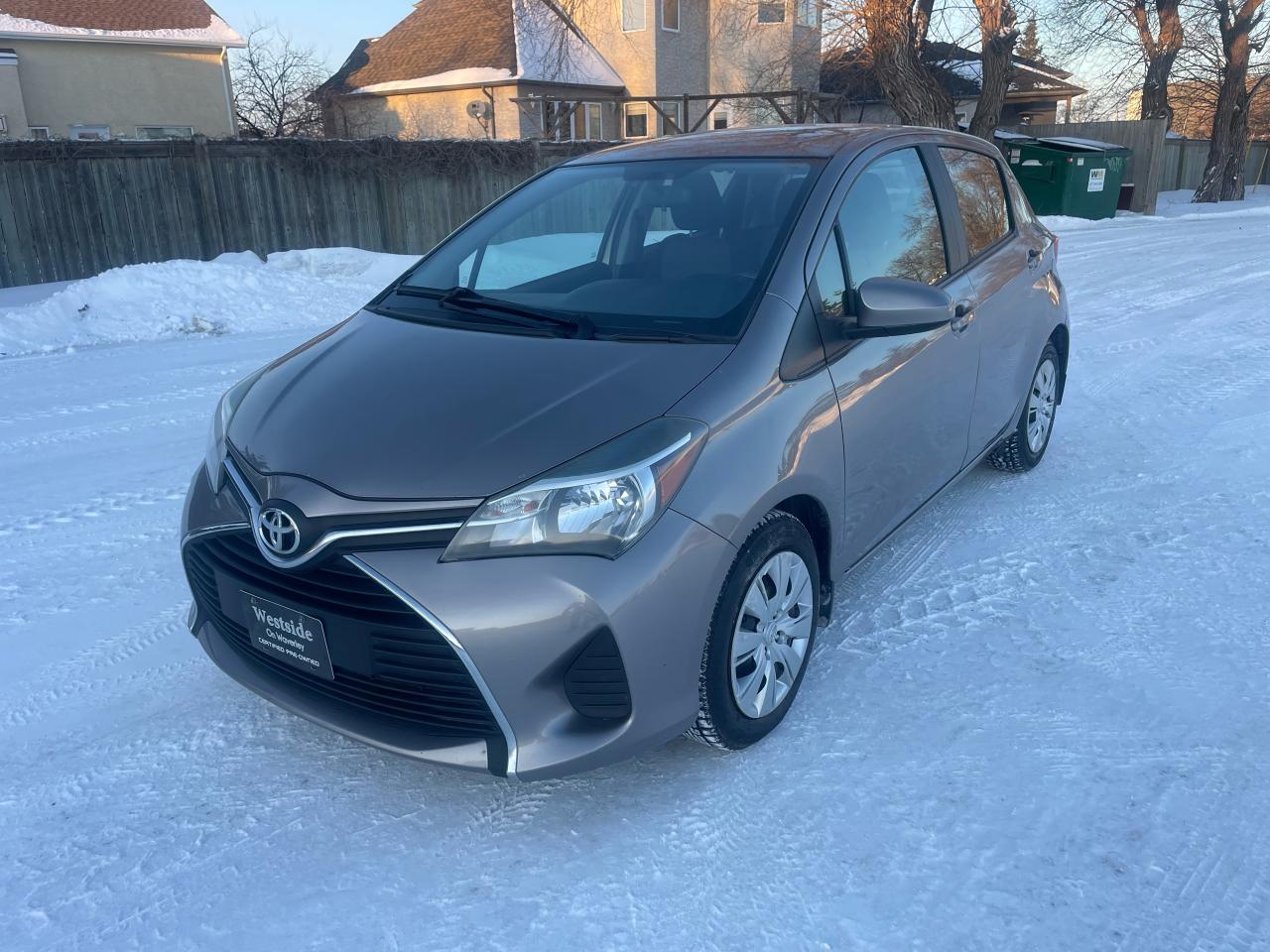 <p>Super clean 2015 Toyota Yaris, This car drives like New, No disappointments!!! Remote start, Air Conditioning, Cruise control, Power windows locks and mirrors, Toyota Quality paired with incredible fuel economy. Great service history, Come checkout all the options as well as the spacious interior with lots of cargo space. Just serviced and safetied, As part of our full disclosure policy a Carfax report comes with every vehicle. &nbsp;Reasonably Priced at $10,950.. plus taxes. Call today to set up an appointment to view and test drive. Call today to set up an appointment to view and test drive. Westside Sales Ltd. &nbsp;1461 Waverley Street 204 488 3793. All vehicles safety certified and serviced, licensed technician on staff . Buy with confidence, We are one of the most established used car dealerships in Winnipeg. Come check us out... theres a reason we have been around since 1985 at the same location. &nbsp; &nbsp;See our other great deals at WWW.Westsidesales.CA Apply DP# 9491</p>