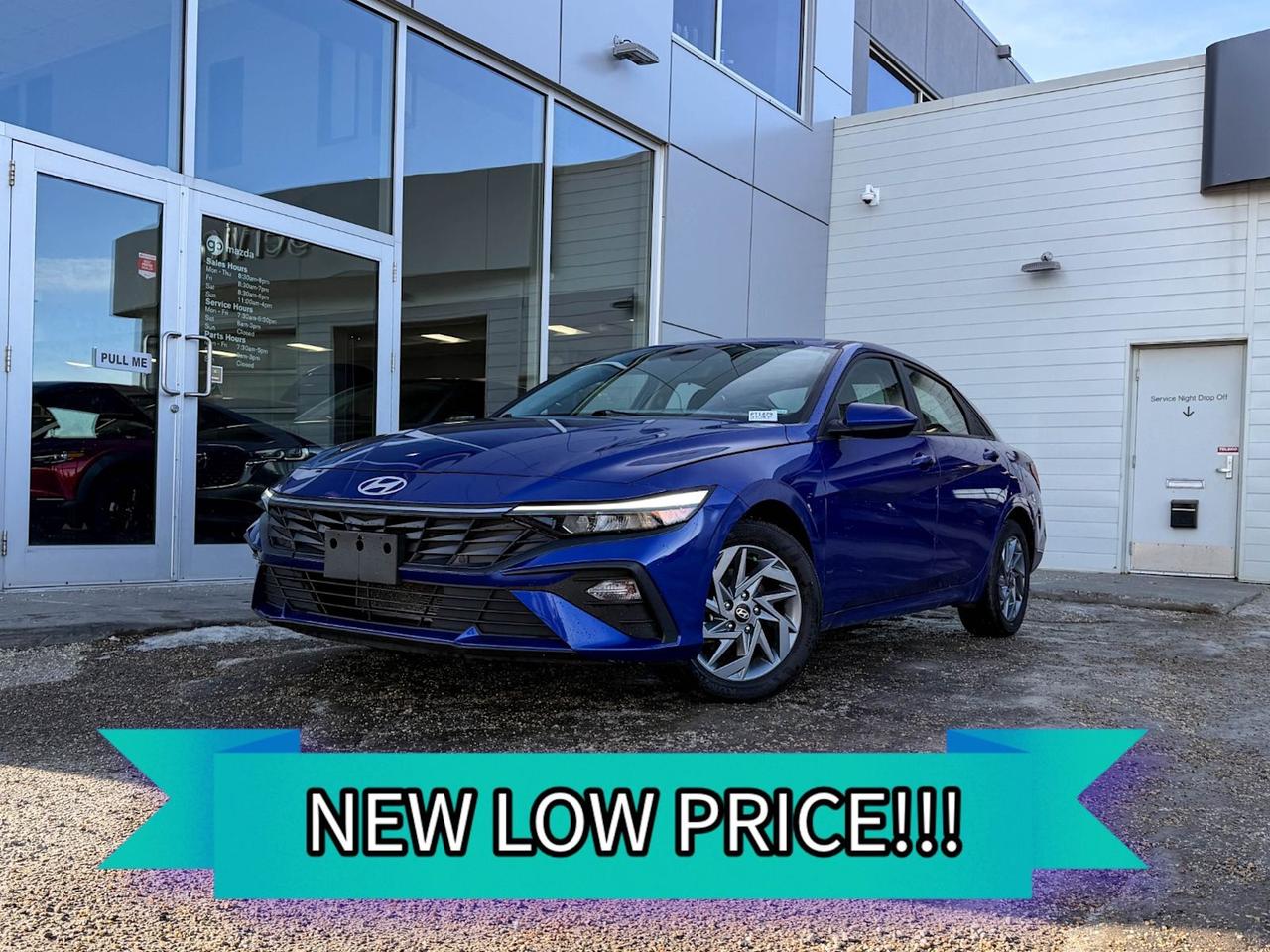 Experience reliable style and smart technology with this pre-owned 2024 Hyundai Elantra Preferred IVT in a stunning Blue exterior and sleek Black interior. Powered by a fuel-efficient 2.0L MPI DOHC I4 engine paired with Intelligent Variable Transmission, this Elantra offers a smooth, responsive drive.Stay comfortable year-round with heated front bucket seats and premium tricot cloth upholstery. Enjoy advanced convenience features like the 8-inch touchscreen with smart device wireless mirroring, Bluetooth connectivity, and a rearview camera for added safety. This Elantra also includes driver-assist technologies such as lane departure prevention, blind spot monitoring, and forward collision mitigation to keep you confident on the road.Complete with 16-inch aluminum-alloy wheels, LED headlights, and body-colored accents, its a stylish and practical choice for your daily commute or weekend adventures. Drive home in this well-equipped, efficient, and safe Hyundai Elantra today!Vehichle previously registered in Brittish ColumbiaVehichle has $0 claim on the Carfax vehicle history report