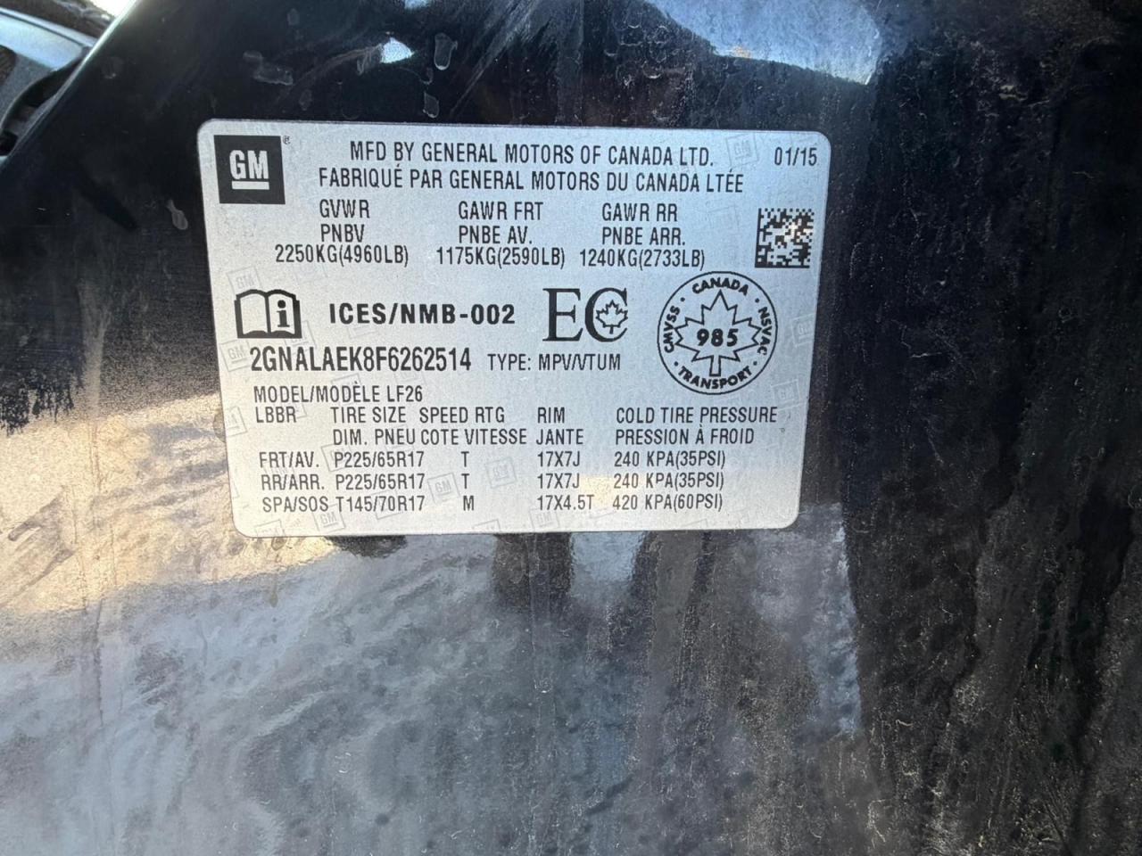 2015 Chevrolet Equinox LS Photo