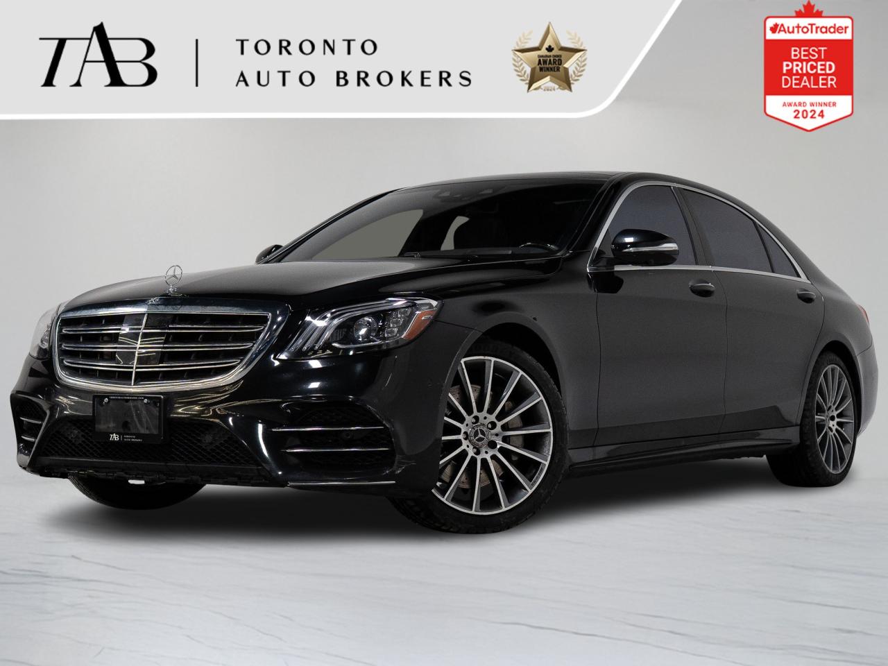 This 2019 Mercedes-Benz S-Class S 560 AMG LWB is a local Ontario vehicle that epitomizes luxury, performance, and advanced technology. With its long-wheelbase design, handcrafted interior, and AMG styling, the S 560 delivers an unmatched driving experience. Its powerful V8 engine, refined ride, and premium features make it the ultimate flagship sedan for comfort, style, and prestige.

Top Key Features:

Head-Up Display  1,500
20" AMG Multi-spoke Wheel  1,250
AIR-BALANCE Package  500
Intelligent Drive Package  2,300
Premium Package  6,100
Sport Package  5,900
7. Heated & Ventilated Front Seats with Memory Function
8. Heated Rear Seats
9. Head-Up Display (HUD)
10. Dual-Zone Automatic Climate Control
11. Panoramic Sunroof
12. Touchscreen Infotainment System with COMAND Interface
13. Apple CarPlay & Android Auto Integration
14. Adaptive LED Headlights with Signature DRL
15. Surround View Camera System
16. Front & Rear Parking Sensors
17. Keyless Entry & Push-Button Start
18. Advanced Driver Assistance Package (Lane Keeping Assist, Blind Spot Assist, Traffic Sign Assist)
19. Digital Instrument Cluster / Multi-Function Display
20. Legendary S-Class Luxury, Comfort, and Road Presence

NOW OFFERING 3 MONTH DEFERRED FINANCING PAYMENTS ON APPROVED CREDIT. 

WE OFFER THE BEST FINANCE RATES, AND DONT CHARGE ANY FINANCING FEE 

Looking for a top-rated pre-owned luxury car dealership in the GTA? Look no further than Toronto Auto Brokers (TAB)! Were proud to have won multiple awards, including the 2024 AutoTrader Best Priced Dealer, the 2024 CarGurus Award, the 2025 Top Choice Award, the 2025 Consumer Satisfaction Award, the 2025 Canadian Choice Award, the 2025 Three Best Rated Dealer Award, and many more!

With 30 years of experience serving the Greater Toronto Area, TAB is a respected and trusted name in the pre-owned luxury car industry. Our 30,000 sq.Ft indoor showroom is home to a wide range of luxury vehicles from top brands like BMW, Mercedes-Benz, Audi, Porsche, Land Rover, Jaguar, Aston Martin, Bentley, Maserati, and more. And we dont just serve the GTA, were proud to offer our services to all cities in Canada, including Vancouver, Montreal, Calgary, Edmonton, Winnipeg, Saskatchewan, Halifax, and more.

At TAB, were committed to providing a no-pressure environment and honest work ethics. As a family-owned and operated business, we treat every customer like family and ensure that every interaction is a positive one. Come experience the TAB Lifestyle at its truest form, luxury car buying has never been more enjoyable and exciting!

We offer a variety of services to make your purchase experience as easy and stress-free as possible. From competitive and simple financing and leasing options to extended warranties, aftermarket services, and full history reports on every vehicle, we have everything you need to make an informed decision. We welcome every trade, even if youre just looking to sell your car without buying, and when it comes to financing or leasing, we offer same day approvals, with access to over 50 lenders, including all of the banks in Canada. Feel free to check out your own Equifax credit score without affecting your credit score, simply click on the Equifax tab above and see if you qualify.

Call us today or visit our website to learn more about our inventory and services. And remember, all prices exclude applicable taxes and licensing, and vehicles can be certified at an additional cost of $999.