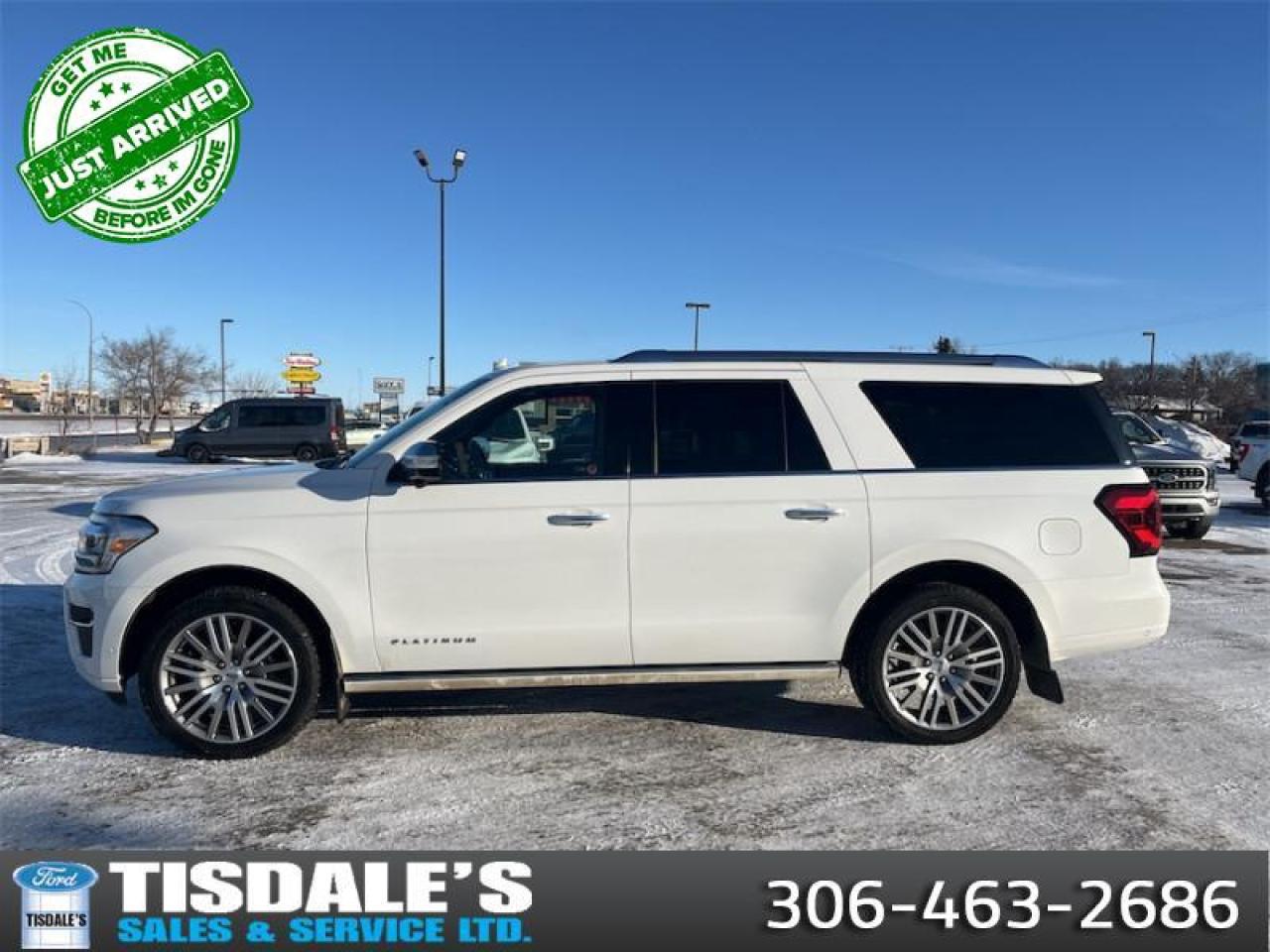 Used 2022 Ford Expedition Platinum Max  - Sunroof -  Leather Seats for sale in Kindersley, SK