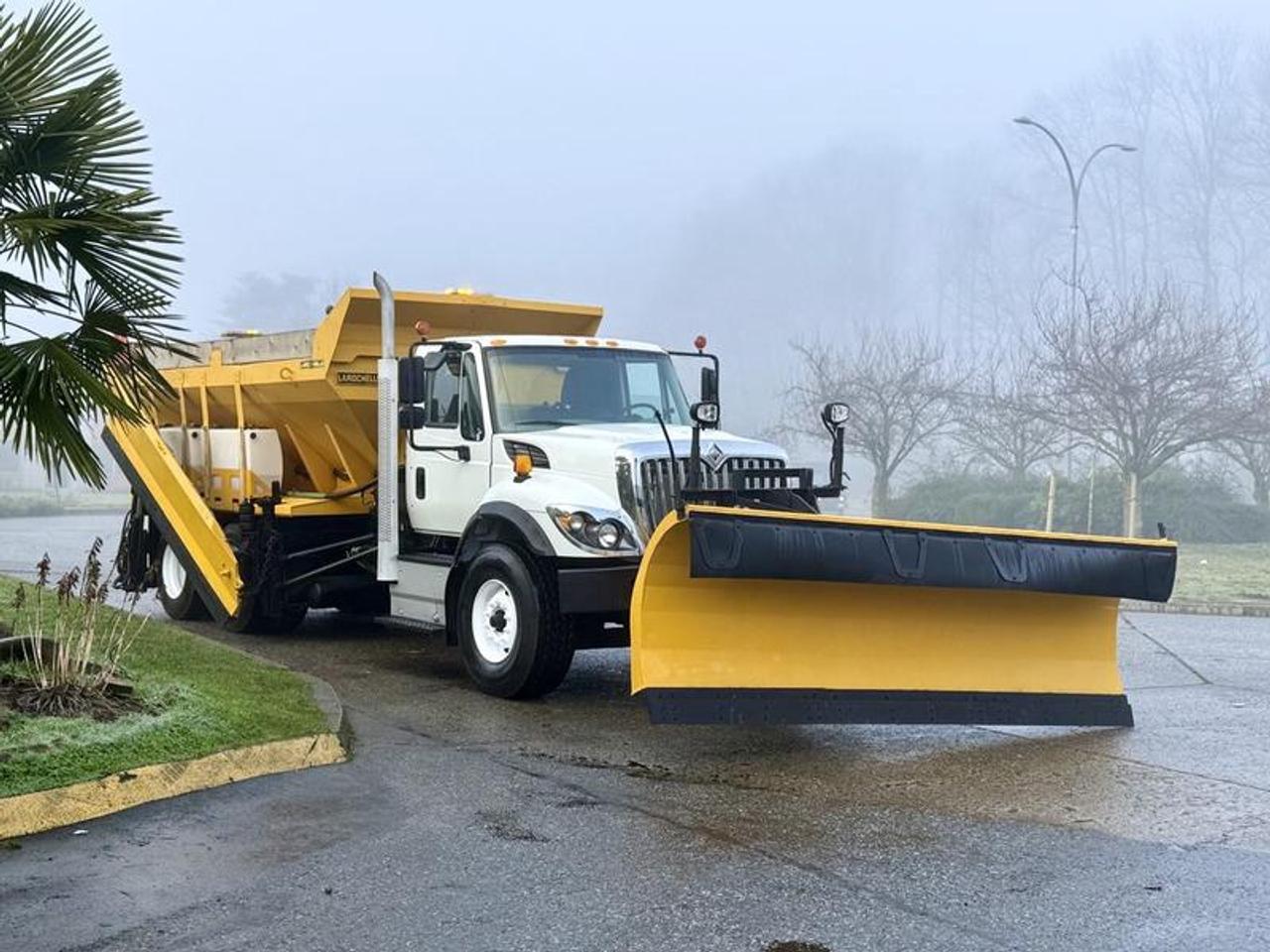 This 2016 International Workstar 7400 is a heavy-duty dump truck powered by a 9.3L inline-6 diesel engine paired with an automatic transmission and rear-wheel drive, built for demanding municipal and snow operations. It is equipped with a 14-foot dump body, an 11-foot front snow plow, and an 11-foot wing plow, along with dedicated plow and wing controls, dump switch, and PTO for work-ready functionality. Additional features include air brakes, rear differential lock, snow plow fog lights, cruise control, and an air temperature gauge. The cab is outfitted with power windows, power door locks, power mirrors, AM/FM radio, and air conditioning with heat. Finished in white with a grey cloth interior, this Workstar measures approximately 35 ft 2 in long, 11 ft 9 in wide, and 10 ft 5 in high, with a GVWR of 27,215 kg (60,000 lb), making it well suited for snow removal, road maintenance, and heavy-duty dump applications. This item is currently OFFSITE. You must register an appointment with our office to schedule an offsite viewing. Appointments must be made a minimum of one business day in advance (and as defined by the days that Repo.com is open for business) before your appointment can be scheduled and confirmed. We may, at our own discretion, instead opt to transport smaller items to Repo.coms main yard for viewing purposes.  $75,780.00 plus $375 processing fee, $76,155.00 total payment obligation before taxes.   Listing report, warranty, contract commitment cancellation fee, financing available on approved credit (some limitations and exceptions may apply). All above specifications and information is considered to be accurate but is not guaranteed and no opinion or advice is given as to whether this item should be purchased. We do not allow test drives due to theft, fraud, acts of vandalism and undetectable impaired driving. Instead we provide the following benefits: Complimentary Warranty (with options to extend), Limited Money Back Satisfaction Guarantee on Fully Completed Contracts, Contract Commitment Cancellation, and an Open-Ended Sell-Back Option. Ask seller for details or call 604-522-REPO(7376) to confirm listing availability.
