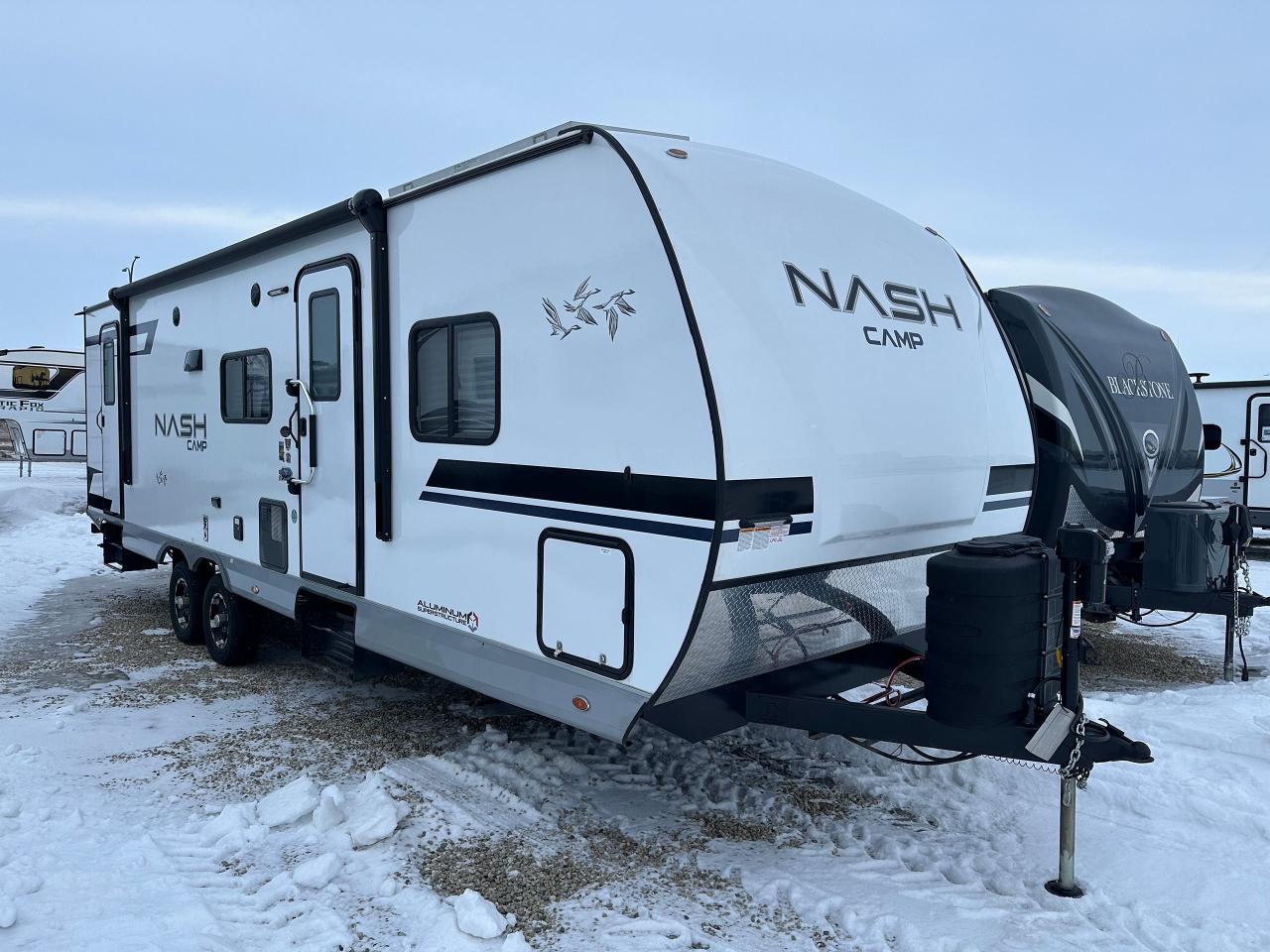 <p><strong>Standard Features:</strong></p><p>Northwood Built Ironhorse Chassis, Full Weld Thick Wall Aluminum Construction, Corona Treated Fiberglass, High Density Block Foam Insulation, Diamond Plate Gravel Guard, Cathedral Arched Ceiling, Fiberglass Front Cap, Heated and Enclosed Holding Tanks</p><p>12V Power Jack, Manual Stabilizer Jacks, 15 Aluminum Wheels, Spare Tire, EZ Lube Axles, Lighted Pass Through Storage with Magnetic Catches,&nbsp;</p><p>LED Lighting, SolX4 400W Solar Package, Microwave w/Air Fryer, 10 Cu Ft 12V Refrigerator, Interior Command Center, Charge Wizard, LPG Quick Connect, Black Water Flush System, Exterior Shower, Winterization & Bypass System, 10 Gal Gas/Elec Water Heater, Ducted AC with Digital T-Stat, Exterior Speakers, 12V LED Awning, TV Antenna, Battery Disconnect</p>