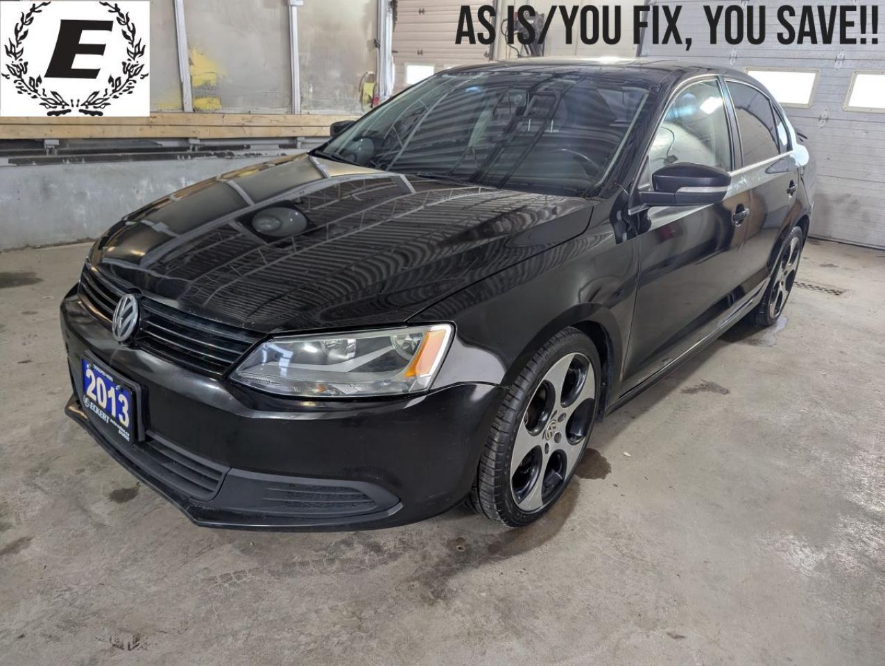 <p>Check out this 2013 Volkswagen Jetta Highline, now available at Eckert Auto Sales, 192 Essa Road, Barrie. Selling as Traded, AS IS. Under the hood, youll find a powerful yet economical 2.0L 4-cylinder Turbo Diesel engine, paired with a smooth automatic transmission. With 175,400 km on the odometer, this Jetta has proven its reliability and is ready for its next adventure. Summer tires on rims are almost brand new, winter tires on rims included. New brakes were installed on the Jetta in November 2025. Check engine and catalytic converter lights are on. You fix, you save. For more information give us a call today (705)797-1100.</p>