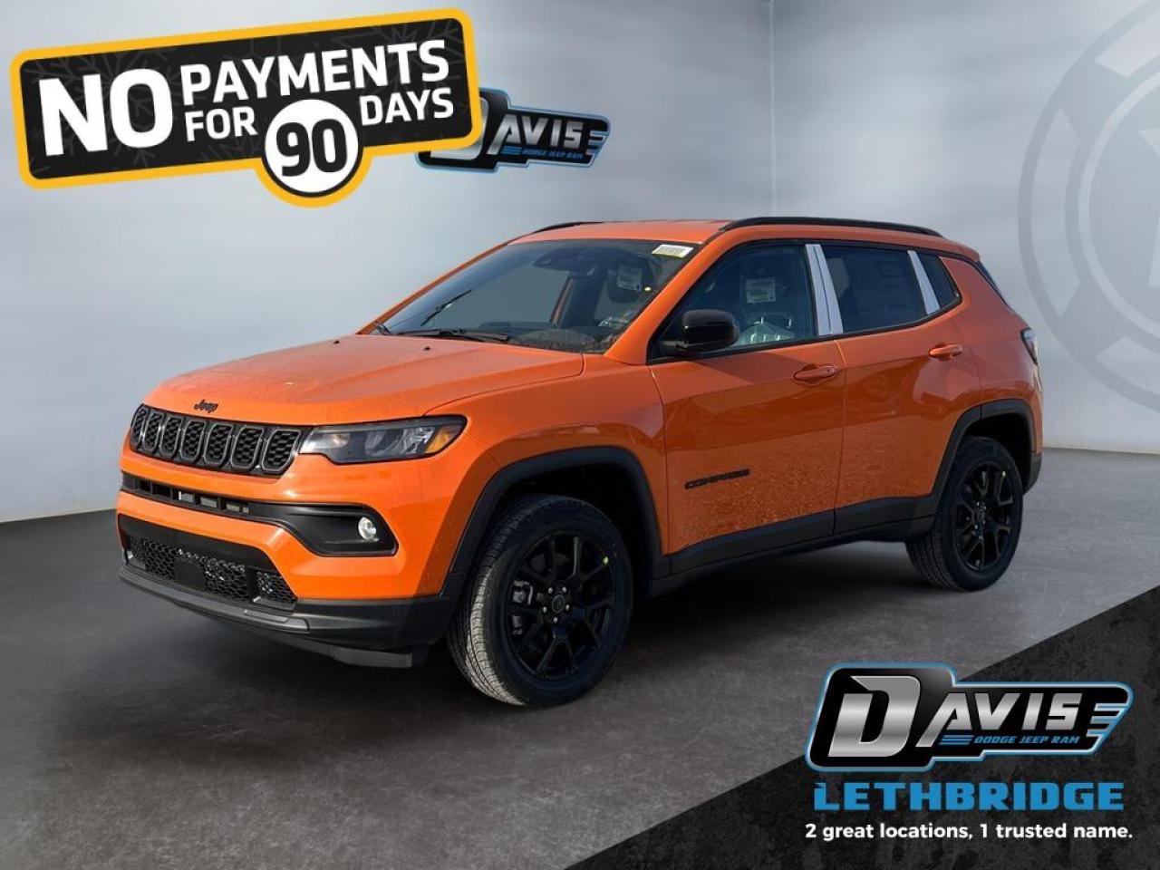 <b>Heated Steering Wheel, Remote Start, Climate Control, Proximity Key, Heated Seats!</b><br /> <br /> <br /> <br />This 2026 Jeep Compass features gorgeous styling and introduces new innovative ways to enhance your driving experience. <br /> <br />Keeping with quintessential Jeep engineering, this 2026 Compass sports a striking exterior design, with an extremely refined interior, loaded with the latest and greatest safety, infotainment and convenience technology. This SUV also has the off-road prowess to booth, with rugged build quality and great reliability to ensure that you get to your destination and back, as many times as you want.<br /> <br />This Joose SUV has an Automatic transmission and is powered by a 200HP 2.0L 4 Cylinder Engine. <br /> <br /> Our Compass's trim level is North. This Compass North steps things up with a heated steering wheel, dual-zone climate control, remote engine start, roof rack rails, front fog lamps and cornering headlamps, in addition to heated front seats, a 10.1-inch infotainment screen powered by Uconnect 5 with Apple CarPlay and Android Auto, push button start, air conditioning, cruise control with steering wheel controls, and front and rear cupholders. Safety features also include lane keeping assist with lane departure warning, forward collision warning with active braking, driver monitoring alert, and a rearview camera. This vehicle has been upgraded with the following features: Heated Steering Wheel, Remote Start, Climate Control, Proximity Key, Heated Seats, LED Lights, Lane Keep Assist.<br /><br /> <br />To apply right now for financing use this link: <a href=https://www.bridgecitychrysler.com/pre-approval/ target=_blank rel=nofollow noopener noreferrer>https://www.bridgecitychrysler.com/pre-approval/</a><br /><br /> <br /><br />As a premier Chrysler, Dodge, Jeep and RAM dealership, Bridge City Chrysler proudly offers an extensive selection of new and used vehicles to meet every drivers needs. Customers across Lethbridge, Fort Macleod, Taber, Claresholm, Coaldale, and beyond trust us for daily vehicle specials, certified service and parts, and a seamless online inventory experience. <br /><br /> With competitive financing options and expert support, we make car buying easy and enjoyable. <br /><br /> Ready to hit the road? Schedule your test drive today at Bridge City Chrysler, your trusted Chrysler, Dodge, Jeep and RAM dealer in Lethbridge, Alberta.<br /><br /> Vehicle pricing offer shown expires 2026-01-31. <br /> Come by and check out our fleet of 80+ used cars and trucks and 140+ new cars and trucks for sale in Lethbridge. o~o