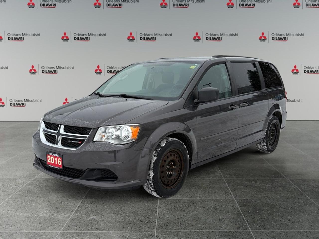 The 2016 Dodge Grand Caravan SXT in Gray is a remarkable family van equipped with a FWD drivetrain to ensure smooth handling on the road. Whether youre tackling the daily commute or embarking on a long road trip, this vehicle is designed to meet your familys needs with ease. Its exterior boasts practical features such as integrated roof rail crossbars and body-colour bodyside mouldings for a cohesive look. The stylish sunscreen glass not only adds a touch of flair but also provides UV protection for all passengers. Inside, the spacious layout is crafted with your comfort in mind. Thanks to the innovative 2nd and 3rd Row StowN Go Seats, you can effortlessly customize your space to prioritize passengers or cargo, perfectly aligning with your lifestyle demands. The 2016 Grand Caravan SXT brings technology and safety to the forefront with amenities like brake assist for added safety, keyless entry for convenience, and power windows for ease of use. Rounding off its impressive offerings, heated mirrors provide clear visibility during Canadas chilly winters. Drivers will appreciate the cruise control feature for comfortable long-distance travel. This van is particularly appealing to families seeking versatility and reliability in their vehicle. If you are in search of a well-rounded and spacious family vehicle, the Dodge Grand Caravan SXT checks all the boxes. Contact our dealership today to experience firsthand the practicality and comfort this van has to offer.