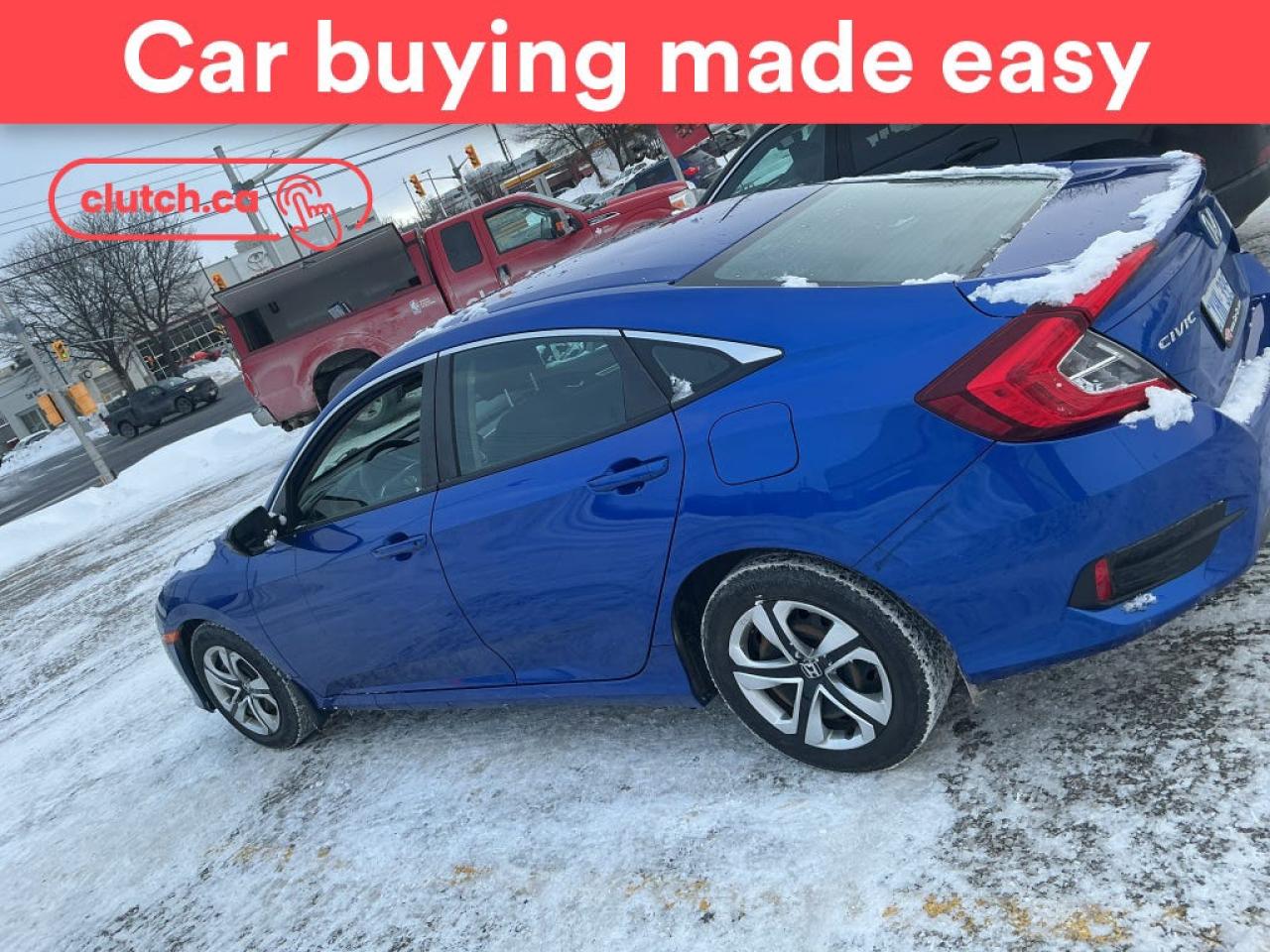 Front Heated Seats, Climate Control, Bluetooth Music and more!<br> <br>Clutch is the largest online used car retailer in Canada, delivering a seamless, hassle-free car-buying experience to drivers everywhere. Shop thousands of used cars online, get the right one delivered to your door, and enjoy peace of mind with our 10-Day Money-Back Guarantee. How sweet is that? To learn more, visit clutch.ca.<br> <br>The top features for this car include:<br> <br>Brake Assist<br>Front Heated Seats<br>Climate Control<br>Bluetooth Music<br>Touchscreen Display<br>Cruise Control<br>12V Outlet<br>Hands Free Device Connectivity<br>Apple CarPlay<br>Android Auto<br>USB Input<br>Keyless Entry<br>Hill Assistance<br>Rear View Camera<br> <br>Seamless home delivery - Delivery to your door in a matter of days. Available on select packages.<br> <br>Try it out for 10 days - If you do not like it, we will take it back. <br> <br>Quality assured - All cars go through our rigorous 210-point inspection and reconditioning process.<br> <br>Peace of mind - Warranty and protection plans available.<br> <br>Haggle-free - No haggling or hard sells.<br> <br>100% Transparency - Full inspection reports on every car, including high-res photography and a free Carfax report.<br> <br>Listed price is for cash purchase only and does not include taxes, Shipping Fees (if applicable), Delivery Fees (if applicable), government licensing fees.<br> <br>Previous Provincial Registrations:<br>Ontario<br> <br>Stock # 85629