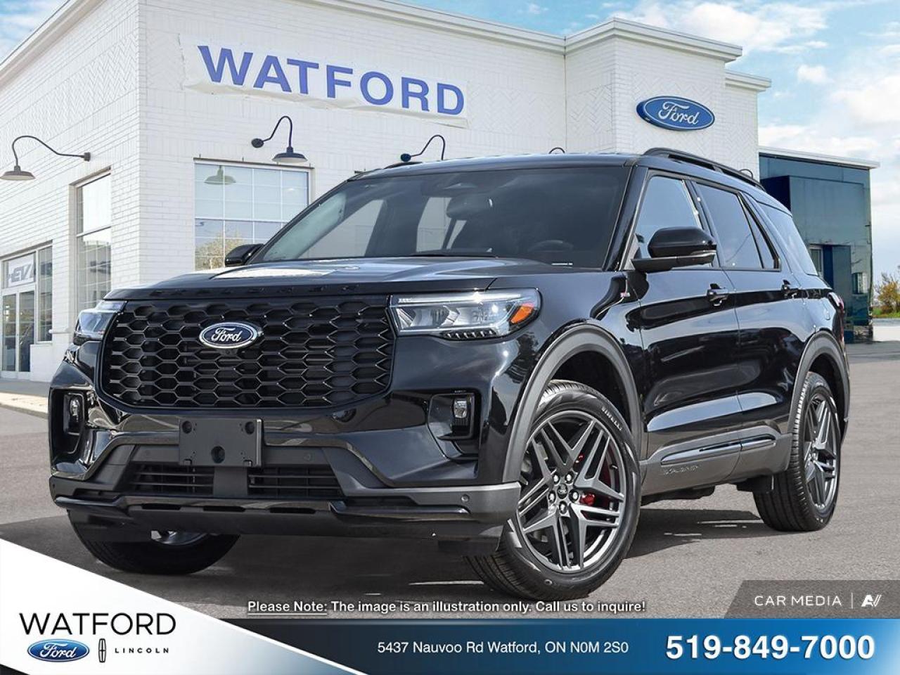 Meet the brand new 2026 Ford Explorer St-Line, now available at Watford Ford in Watford. Finished in Black and paired with an automatic transmission, this SUV delivers a confident look and an easy, modern driving feel. Its a smart choice for families and commuters who want a fresh, new vehicle with everyday flexibility.

The 2026 Ford Explorer St-Line is built for real life in Canada. Its SUV shape gives you a useful ride height for visibility, plus the space you need for groceries, sports gear, and weekend plans. With its automatic transmission, the 2026 Ford Explorer St-Line keeps driving smooth in traffic and relaxed on the highway.

At Watford Ford, we know shoppers want clear facts and honest value. This brand new 2026 Ford Explorer St-Line in Black is ready for immediate delivery in Watford, with the kind of presence that looks right at home downtown, at the rink, or on the open road. If you want a new Ford SUV that feels current and capable, this one deserves a closer look.

ADVANCED SAFETY FEATURES  
»» SUV design supports confident road visibility  
»» Modern Ford engineering for daily peace  
»» Built for stable, predictable handling  
»» Designed with family driving in mind  

PERFORMANCE AND EFFICIENCY  
»» Automatic transmission for smooth shifting  
»» SUV stance suited to varied roads  
»» Responsive feel for city driving  
»» Ready for highway merging and passing  

COMFORT AND CONVENIENCE  
»» Spacious cabin for daily errands  
»» Easy entry and exit height  
»» Flexible seating for changing needs  
»» Practical layout for busy schedules  

TECHNONOLGY AND CONNECTIVITY  
»» Modern vehicle systems for easy operation  
»» Clear, driver-focused control placement  
»» Designed for simple everyday usability  
»» Built to support connected driving  

CARGO SPACE  
»» SUV cargo area for weekly hauling  
»» Room for strollers and sports bags  
»» Versatile space for weekend getaways  
»» Practical storage for daily essentials  

WHAT OTHER OWNERS LIKE  
»» Confident SUV driving position and visibility  
»» Useful cargo space for family life  
»» Smooth automatic transmission in traffic  
»» Everyday versatility for work and weekends  

This 2026 Ford Explorer St-Lines VIN is: 1FMUK8KH5TGA77189.<p> now available at Watford Ford in Watford. Finished in Black and paired with an automatic transmission</p>
<p> new vehicle with everyday flexibility.

The 2026 Ford Explorer St-Line is built for real life in Canada. Its SUV shape gives you a useful ride height for visibility</p>
<p> the 2026 Ford Explorer St-Line keeps driving smooth in traffic and relaxed on the highway.

At Watford Ford</p>
<p> we know shoppers want clear facts and honest value. This brand new 2026 Ford Explorer St-Line in Black is ready for immediate delivery in Watford</p>
<p> this one deserves a closer look.

ADVANCED SAFETY FEATURES  
»» SUV design supports confident road visibility  
»» Modern Ford engineering for daily peace  
»» Built for stable</p>
<p> predictable handling  
»» Designed with family driving in mind  

PERFORMANCE AND EFFICIENCY  
»» Automatic transmission for smooth shifting  
»» SUV stance suited to varied roads  
»» Responsive feel for city driving  
»» Ready for highway merging and passing  

COMFORT AND CONVENIENCE  
»» Spacious cabin for daily errands  
»» Easy entry and exit height  
»» Flexible seating for changing needs  
»» Practical layout for busy schedules  

TECHNONOLGY AND CONNECTIVITY  
»» Modern vehicle systems for easy operation  
»» Clear</p>
<p> driver-focused control placement  
»» Designed for simple everyday usability  
»» Built to support connected driving  

CARGO SPACE  
»» SUV cargo area for weekly hauling  
»» Room for strollers and sports bags  
»» Versatile space for weekend getaways  
»» Practical storage for daily essentials  

WHAT OTHER OWNERS LIKE  
»» Confident SUV driving position and visibility  
»» Useful cargo space for family life  
»» Smooth automatic transmission in traffic  
»» Everyday versatility for work and weekends  

This 2026 Ford Explorer St-Lines VIN is: 1FMUK8KH5TGA77189.</p>
