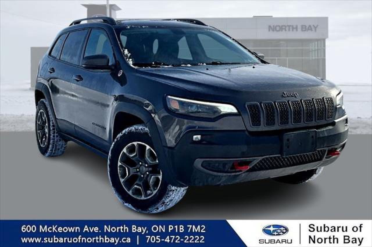 Meet the 2019 Jeep Cherokee, a capable SUV offered by Subaru of North Bay in North Bay. Finished in a clean Grey exterior with a Black interior, this 4-door Cherokee is a smart fit for drivers who want confident power and everyday practicality. CARFAX Canada reports it has never been accidented, and it has had a single owner.

Under the hood, this 2019 Jeep Cherokee is powered by the Pentastar 3.2 L V6 DOHC engine running on gas. It is paired with an automatic 9-speed transmission for smooth, steady shifts in city traffic and on longer highway drives. With 165,848 km, it has the road experience to prove its versatility, while still offering the solid feel that makes this model a popular choice.

PERFORMANCE AND EFFICIENCY  
»» 3.2 L Pentastar V6 power  
»» 9-speed automatic for smooth shifting  
»» Gas engine suits daily commuting  
»» Strong passing response at highway speeds  

COMFORT AND CONVENIENCE  
»» Four-door access for easy entry  
»» SUV seating height improves road view  
»» Practical layout for daily errands  
»» Cabin finished in classic Black  

CARGO SPACE  
»» SUV cargo area for weekend gear  
»» Rear space suits grocery and luggage  
»» Four-door design eases loading access  
»» Flexible room for daily hauling  

WHAT OTHER OWNERS LIKE  
»» Confident V6 power for merging  
»» Smooth feel from 9-speed automatic  
»» Useful SUV shape for cargo  
»» Comfortable driving position for visibility  

This 2019 Jeep Cherokee is a great match for Northern Ontario life, with the kind of engine and transmission pairing that makes day-to-day driving feel easy. Its also a solid option for drivers who want an SUV that can handle busy weekdays, longer road trips, and everything in between without feeling oversized.

At Subaru of North Bay, we focus on vehicles that make sense for real driving needs. If you want a used SUV with a proven powertrain, a clean look in Grey, and a CARFAX Canada history showing no accidents and single ownership, this Cherokee deserves a closer look.

This 2019 Jeep Cherokees VIN is: 1C4PJMBXXKD447475.

The advertised price is for financing only and applies exclusively to vehicles eligible for financing. Vehicles sold as-is are not eligible for financing and require full payment at purchase. All cash purchases of finance-eligible vehicles will be subject to an additional $2,501.00. This advertised price also does not include taxes and licensing fees. For as-is vehicles: the motor vehicle sold under this contract is being sold as-is and is not represented as being in road worthy condition, mechanically sound or maintained at any guaranteed level of quality.<p> a capable SUV offered by Subaru of North Bay in North Bay. Finished in a clean Grey exterior with a Black interior</p>
<p> this 4-door Cherokee is a smart fit for drivers who want confident power and everyday practicality. CARFAX Canada reports it has never been accidented</p>
<p> this 2019 Jeep Cherokee is powered by the Pentastar 3.2 L V6 DOHC engine running on gas. It is paired with an automatic 9-speed transmission for smooth</p>
<p> while still offering the solid feel that makes this model a popular choice.

PERFORMANCE AND EFFICIENCY  
»» 3.2 L Pentastar V6 power  
»» 9-speed automatic for smooth shifting  
»» Gas engine suits daily commuting  
»» Strong passing response at highway speeds  

COMFORT AND CONVENIENCE  
»» Four-door access for easy entry  
»» SUV seating height improves road view  
»» Practical layout for daily errands  
»» Cabin finished in classic Black  

CARGO SPACE  
»» SUV cargo area for weekend gear  
»» Rear space suits grocery and luggage  
»» Four-door design eases loading access  
»» Flexible room for daily hauling  

WHAT OTHER OWNERS LIKE  
»» Confident V6 power for merging  
»» Smooth feel from 9-speed automatic  
»» Useful SUV shape for cargo  
»» Comfortable driving position for visibility  

This 2019 Jeep Cherokee is a great match for Northern Ontario life</p>
<p> with the kind of engine and transmission pairing that makes day-to-day driving feel easy. Its also a solid option for drivers who want an SUV that can handle busy weekdays</p>
<p> we focus on vehicles that make sense for real driving needs. If you want a used SUV with a proven powertrain</p>
<p> this Cherokee deserves a closer look.

This 2019 Jeep Cherokees VIN is: 1C4PJMBXXKD447475.

The advertised price is for financing only and applies exclusively to vehicles eligible for financing. Vehicles sold as-is are not eligible for financing and require full payment at purchase. All cash purchases of finance-eligible vehicles will be subject to an additional $2</p>
<p>501.00. This advertised price also does not include taxes and licensing fees. For as-is vehicles: the motor vehicle sold under this contract is being sold as-is and is not represented as being in road worthy condition</p>