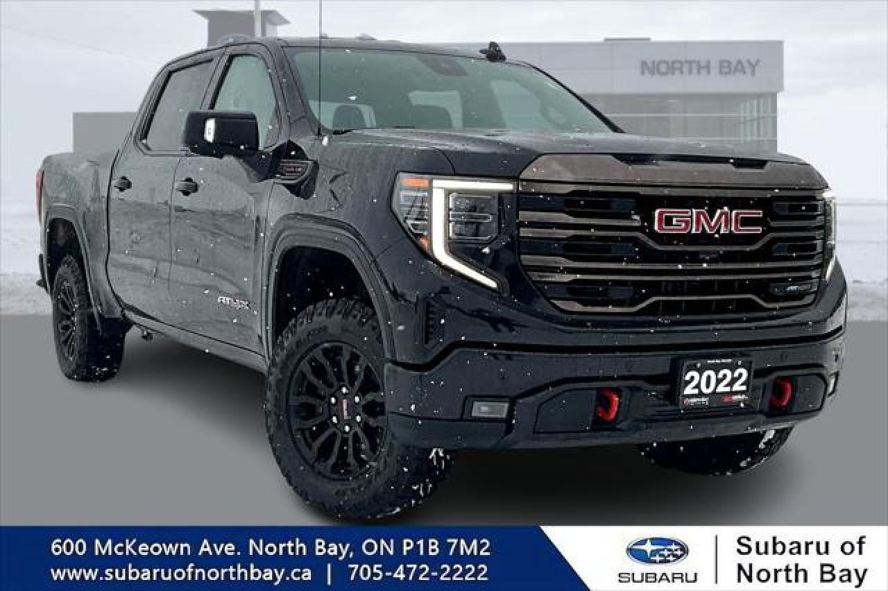Meet the used 2022 GMC Sierra 1500, now offered by Subaru of North Bay in North Bay. With a bold Black exterior, a matching Black interior, and 4 full-size doors, this truck is built for drivers who want serious power with everyday comfort. With 88,458 km, it is ready for work, weekends, and long highway runs.

Under the hood, this 2022 GMC Sierra 1500 is equipped with the EcoTec3 6.2 L V-8 gasoline engine that runs on premium unleaded fuel. It is paired with a smooth 10-speed automatic transmission that helps keep power on tap and shifts clean in real-world driving. If you want a truck that feels strong when merging, passing, or pulling away from a stop, this V-8 delivers the kind of confident response that makes every drive feel easy.

This 2022 GMC Sierra 1500 also brings the practical advantage of a true pickup layout. The 4-door cab makes it simple to load up passengers, gear, or jobsite essentials without compromise. Whether you are commuting across North Bay, heading out of town, or putting in a full day of hauling, it is the kind of truck that fits a wide range of needs.

TRUCK FEATURES  
»» Powerful 6.2 L V-8 capability  
»» 4-door cab for crew comfort  
»» Pickup bed ready for daily hauling  
»» Built for towing when properly equipped  

ADVANCED SAFETY FEATURES  
»» Solid truck stance for stable handling  
»» Strong brakes matched to V-8 power  
»» High driving position for better visibility  
»» Four-door access for safer loading  

PERFORMANCE AND EFFICIENCY  
»» EcoTec3 6.2 L V-8 engine  
»» Premium unleaded fuel for peak output  
»» 10-speed automatic for smooth shifting  
»» Strong passing power on open highways  

COMFORT AND CONVENIENCE  
»» Four full doors for easy entry  
»» Spacious cabin for daily driving  
»» Practical layout for work or travel  
»» Easy to live with every day  

TECHNONOLGY AND CONNECTIVITY  
»» Clear driver controls and simple operation  
»» Modern automatic transmission control interface  
»» Helpful driver information at a glance  
»» Designed for easy everyday usability  

CARGO SPACE  
»» Pickup bed suited for bulky items  
»» Room for tools, gear, and supplies  
»» Cabin space supports secure interior storage  
»» Four doors simplify loading passengers  

WHAT OTHER OWNERS LIKE  
»» Strong V-8 power for towing  
»» Smooth 10-speed automatic shifting feel  
»» Confident road presence and visibility  
»» Versatile cab and bed usefulness  

This 2022 GMC Sierra 1500s VIN is: 3GTUUFEL1NG659526.

The advertised price is for financing only and applies exclusively to vehicles eligible for financing. Vehicles sold as-is are not eligible for financing and require full payment at purchase. All cash purchases of finance-eligible vehicles will be subject to an additional $2,501.00. This advertised price also does not include taxes and licensing fees. For as-is vehicles: the motor vehicle sold under this contract is being sold as-is and is not represented as being in road worthy condition, mechanically sound or maintained at any guaranteed level of quality.<p> this 2022 GMC Sierra 1500 is equipped with the EcoTec3 6.2 L V-8 gasoline engine that runs on premium unleaded fuel. It is paired with a smooth 10-speed automatic transmission that helps keep power on tap and shifts clean in real-world driving. If you want a truck that feels strong when merging</p>
<p> this V-8 delivers the kind of confident response that makes every drive feel easy.

This 2022 GMC Sierra 1500 also brings the practical advantage of a true pickup layout. The 4-door cab makes it simple to load up passengers</p>
<p> it is the kind of truck that fits a wide range of needs.

TRUCK FEATURES  
»» Powerful 6.2 L V-8 capability  
»» 4-door cab for crew comfort  
»» Pickup bed ready for daily hauling  
»» Built for towing when properly equipped  

ADVANCED SAFETY FEATURES  
»» Solid truck stance for stable handling  
»» Strong brakes matched to V-8 power  
»» High driving position for better visibility  
»» Four-door access for safer loading  

PERFORMANCE AND EFFICIENCY  
»» EcoTec3 6.2 L V-8 engine  
»» Premium unleaded fuel for peak output  
»» 10-speed automatic for smooth shifting  
»» Strong passing power on open highways  

COMFORT AND CONVENIENCE  
»» Four full doors for easy entry  
»» Spacious cabin for daily driving  
»» Practical layout for work or travel  
»» Easy to live with every day  

TECHNONOLGY AND CONNECTIVITY  
»» Clear driver controls and simple operation  
»» Modern automatic transmission control interface  
»» Helpful driver information at a glance  
»» Designed for easy everyday usability  

CARGO SPACE  
»» Pickup bed suited for bulky items  
»» Room for tools</p>
<p> and supplies  
»» Cabin space supports secure interior storage  
»» Four doors simplify loading passengers  

WHAT OTHER OWNERS LIKE  
»» Strong V-8 power for towing  
»» Smooth 10-speed automatic shifting feel  
»» Confident road presence and visibility  
»» Versatile cab and bed usefulness  

This 2022 GMC Sierra 1500s VIN is: 3GTUUFEL1NG659526.

The advertised price is for financing only and applies exclusively to vehicles eligible for financing. Vehicles sold as-is are not eligible for financing and require full payment at purchase. All cash purchases of finance-eligible vehicles will be subject to an additional $2</p>
<p>501.00. This advertised price also does not include taxes and licensing fees. For as-is vehicles: the motor vehicle sold under this contract is being sold as-is and is not represented as being in road worthy condition</p>