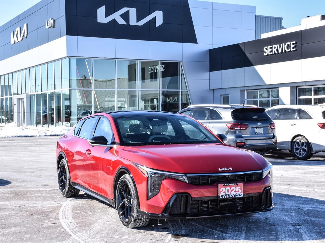 <p><strong>2025 Kia K4 GT-Line Turbo Limited  Executive Driven Unit</strong></p><p>This K4 GT-Line Turbo Limited delivers a premium blend of performance and comfort, featuring <strong>Leather</strong>, <strong>Heated Seats</strong>, a <strong>Heated Steering Wheel</strong>, <strong>Navigation</strong>, and a <strong>Panoramic Roof</strong> for an elevated driving experience. With low kilometres and a clean history, its a refined choice that also qualifies for new-car incentives, making it an exceptional value.</p><p>This vehicle qualifies for new vehicle programs and incentives.</p><p><strong>Proudly serving our community, Lally Kia makes your car-buying experience simple, transparent, and worry-free.</strong></p> <p>OnRoads: Deductible coverage + Windshield chip coverage + theft/recovery benefit policy. Mats/Wheel locks</p>