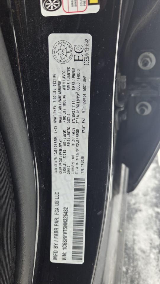 2022 RAM 1500 SPORT, CREW CAB, BIG SCREEN, ONLY 49KMS, CERTIFIED Photo