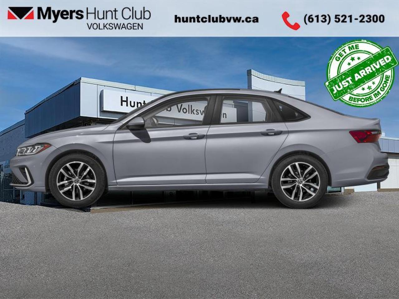 <b>Sport Package!</b><br> <br> <br> <br>The 2026 Volkswagen Jetta stands out with its confident presence, sharp design lines and upscale character that lift the compact sedan above expectations. <br> <br>From the outside, the Jetta showcases elegant proportions, clean styling details and a poised stance that convey sophistication in a compact form. Inside, the cabin features quality materials, intuitive connectivity and seating designed for both comfort and engagement. With its refined character, thoughtful features and Volkswagens commitment to engineering excellence, the Jetta delivers a sedan experience thats well suited for everyday life.<br> <br>This Platinum Gray Metallic sedan has an Automatic transmission and is powered by a 158HP 1.5L 4 Cylinder Engine. Motivated by that thrifty motor it gets 8.2 L/100 km in the city and uses just 5.9 L/100 km out on the highway according to Transport Canada. <br> <br> Our Jettas trim level is Comfortline. Standard features include wireless charging for mobile devices, adaptive cruise control and remote engine start, along with heated front seats with a heated steering wheel, mobile hotspot internet access, and an 8-inch infotainment screen with SiriusXM, Apple CarPlay and Android Auto. Safety features include lane keeping assist with lane departure warning, blind spot monitoring, front and rear collision mitigation and autonomous emergency braking. This vehicle has been upgraded with the following features: Sport Package.<br><br> <br>To apply right now for financing use this link: <a href=https://www.huntclubvw.com/requests/credit.html target=_blank>https://www.huntclubvw.com/requests/credit.html</a><br><br> <br/>    Incentives expire 2026-02-02.  See dealer for details. <br> <br>At Myers Hunt Club Volkswagen, our focus is customers like you. Our dedicated service, parts, and sales team are here to make your automotive experience a special one. We are very proud of our achievements and awards over the last 25 years and are committed to providing the same great service to our present and future customers. If youre looking for a vehicle, Myers Hunt Club Volkswagen is your destination for new, used, and certified pre-owned Volkswagen vehicles as well as other makes and models. Whatever your needs, we can help you here at Myers Hunt Club Volkswagen. </br><br> Come by and check out our fleet of 70+ used cars and trucks and 100+ new cars and trucks for sale in Gloucester.  o~o