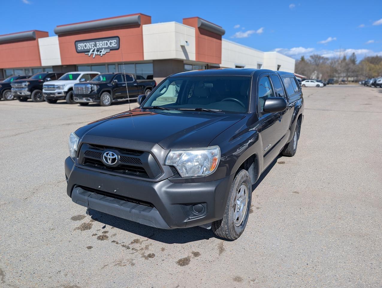 <p dir=ltr>2012 Toyota Tacoma 2.7L 4 Cylinder 156,500 km. 2WD. Clean title and safetied. Manitoba owned.</p><p>&nbsp;</p><p dir=ltr>Auxiliary input&nbsp;</p><p dir=ltr>Cruise control&nbsp;</p><p dir=ltr>Enclosed cab</p><p>&nbsp;</p><p dir=ltr>We take trades! Vehicle is for sale in Steinbach by STONE BRIDGE AUTO INC. Dealer #5000 we are a small business focused on customer satisfaction. Text or call before coming to view and ask for sales.</p>