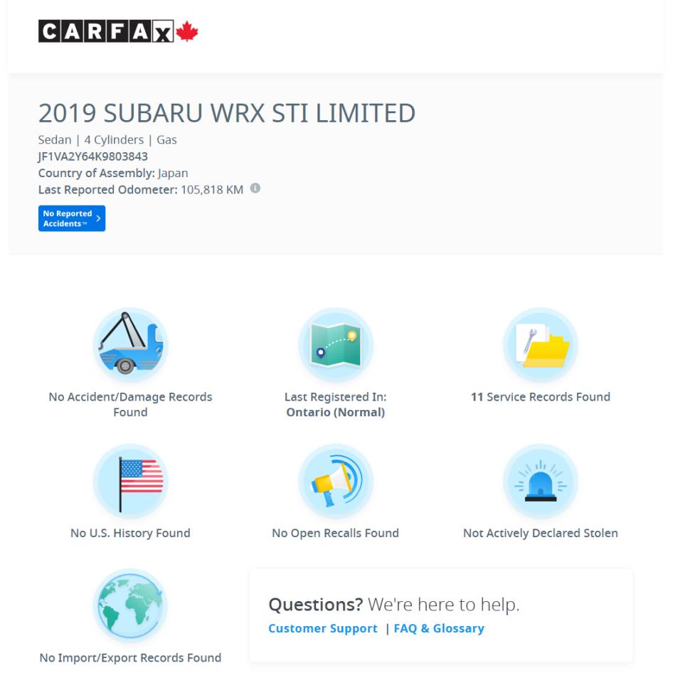 2019 Subaru WRX STI Sport-tech+Roof+BSM+CLEAN CARFAX Photo7