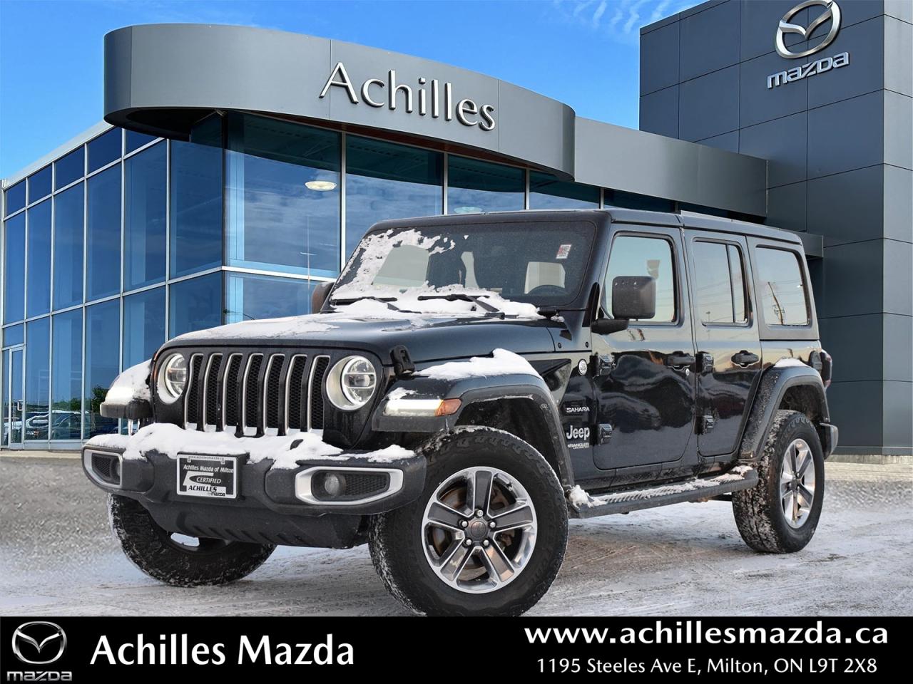 Used 2020 Jeep Wrangler Unlimited Sahara SAHARA, 4X4, AUTO, V6 for sale in Milton, ON