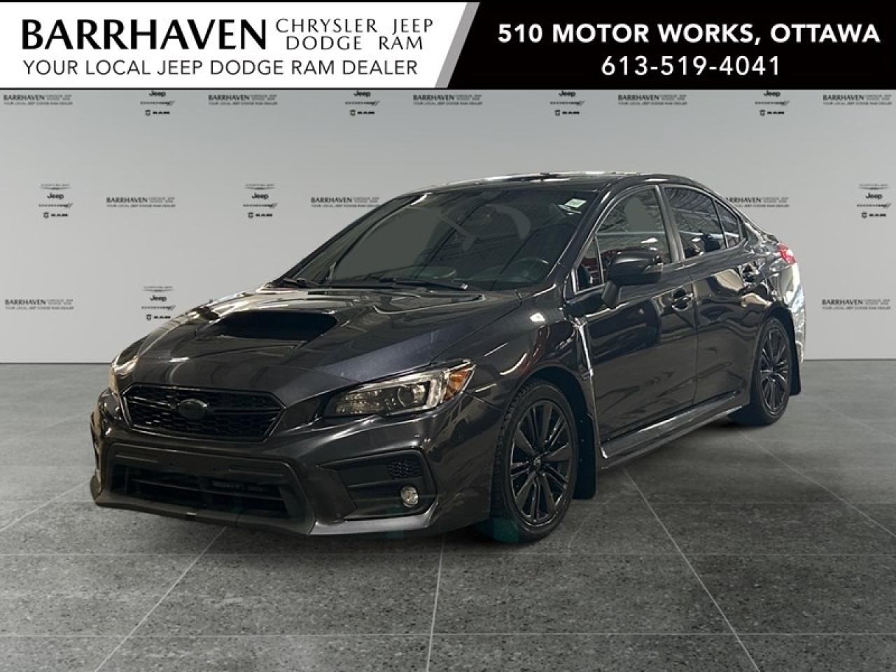 Introducing the 2019 Subaru WRX Sport Manual in a striking Gray finish. This all-wheel-drive sedan combines impeccable handling with a manual transmission, offering an exhilarating driving experience. The exterior boasts stylish alloy wheels and a sophisticated silhouette that catches the eye. Inside, indulge in the comfort of heated front seats and a leather-wrapped steering wheel, creating an inviting yet sporty atmosphere. The sunroof adds a touch of openness to the spacious interior. Stay connected and entertained with smart device integration and satellite radio, while safety features like a backup camera, brake assist, lane assist, and heated mirrors provide added peace of mind. Cruise control and power seats enhance your driving convenience, making every journey enjoyable. This 2019 Subaru WRX Sport is an ideal choice for driving enthusiasts seeking a blend of performance and luxury. Contact us today to learn more and schedule a test drive.
