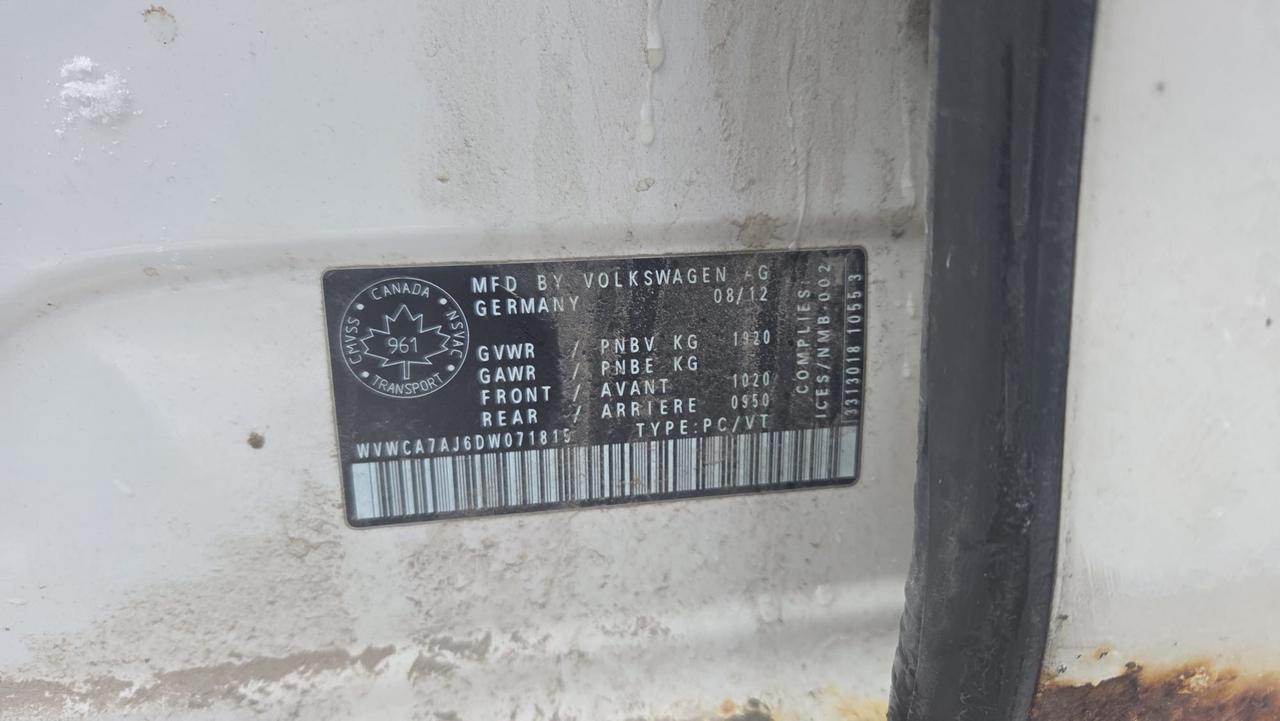 2013 Volkswagen Golf TRENDLINE, RUNS AND DRIVES GREAT, MANUAL, AS IS Photo