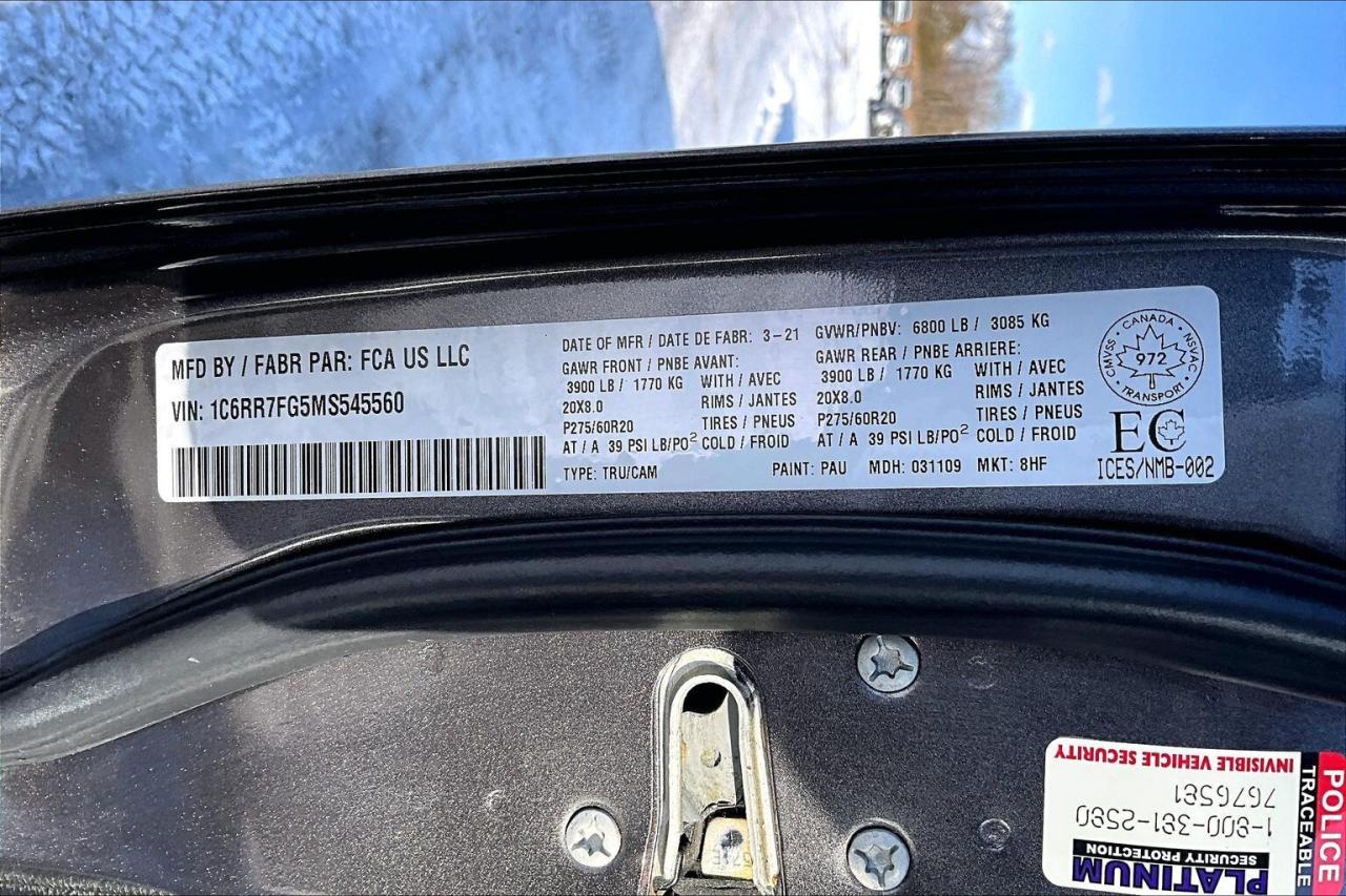 2021 RAM 1500 Classic Night Edition Quad | 6Seat | Liner Cover | 4X4 Photo