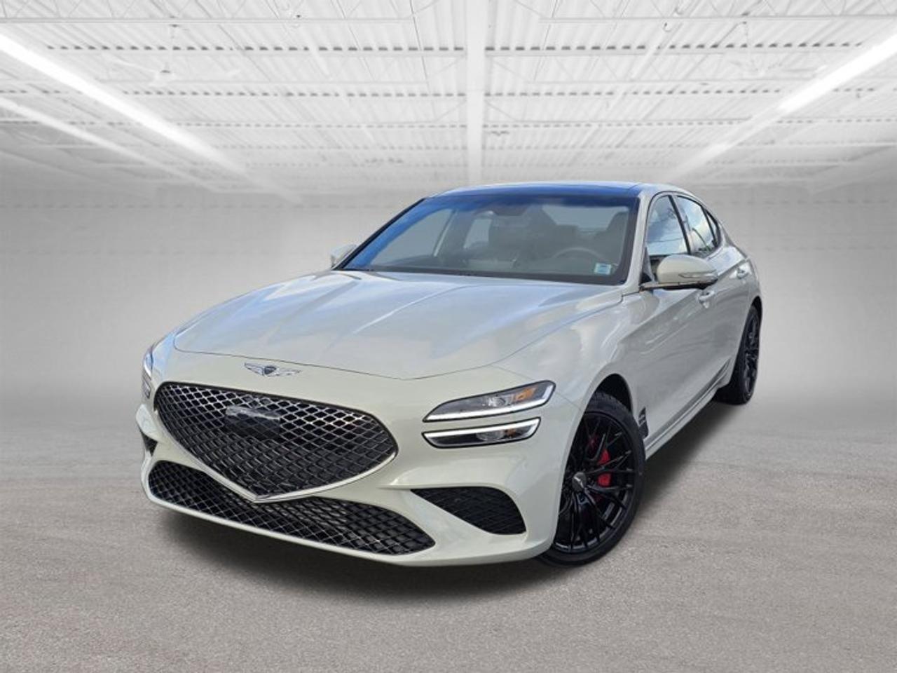 2026 Genesis G70 3.3T Sport AWD Demo Executive Driven SavingsIncludes Winter Rims and TiresExperience luxury performance at an exceptional value with this 2026 Genesis G70 3.3T Sport AWD Demo available now at Genesis Halifax.This executive-driven demo offers the perfect balance of thrilling twin-turbo performance, premium craftsmanship, and advanced technology all with demo savings.Performance That Excites3.3L Twin-Turbo V6365 Horsepower & 376 lb-ft of Torque8-Speed Automatic TransmissionAll-Wheel Drive with Drive Mode SelectBrembo Performance BrakesSport Design & Premium ComfortSport-exclusive exterior styling19 Sport Alloy WheelsNappa Leather Seating SurfacesHeated & Ventilated Front SeatsHeated Rear SeatsPower SunroofAdvanced Technology10.25 Touchscreen with NavigationApple CarPlay & Android AutoLexicon Premium AudioGenesis Digital KeyFull Suite of Genesis Advanced Safety FeaturesWhy Buy This Demo?Executive DrivenLow KilometersFully InspectedImmediate DeliverySignificant Savings vs. NewPlus, enjoy the Genesis 5-Year/100,000 km Comprehensive Warranty, 5-Year Roadside Assistance, and Complimentary Scheduled Maintenance.Visit us today at Genesis HalifaxContact our team to book your test driveReserve online before its gone demo models move quickly!