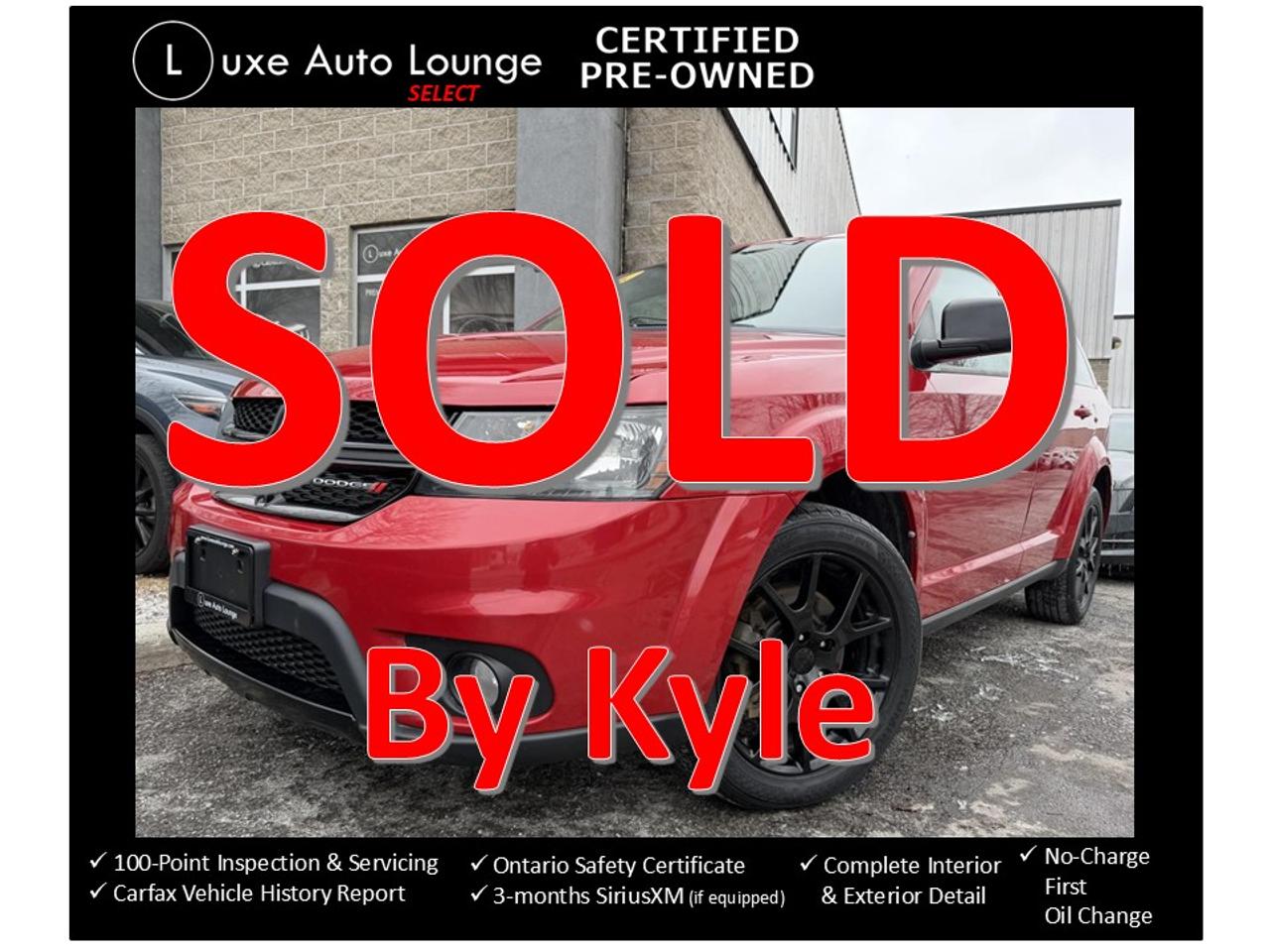 2016 Dodge Journey SXT-7-PASS, BLUETOOTH, HEATED SEATS, BLACK WHEELS!