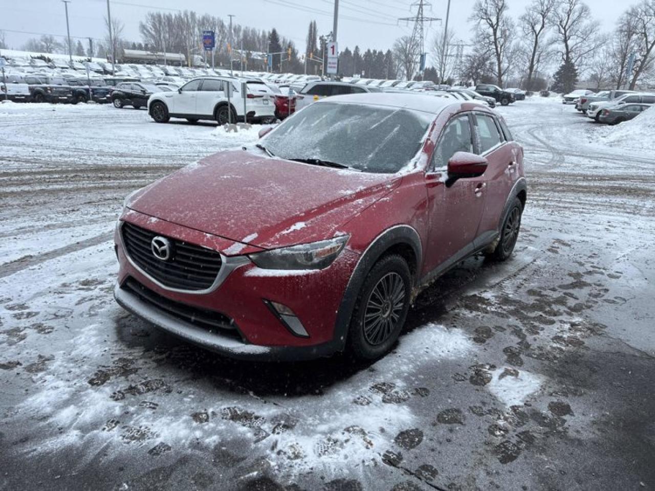 Check out this certified 2016 Mazda CX-3 GS. Its Automatic transmission and 2.0 L engine will keep you going. This Mazda CX-3 has the following options: Reverse Camera, Air Conditioning, Bluetooth, Heated Seats, Tilt Steering Wheel, Steering Radio Controls, Power Windows, Power Locks, Traction Control, and Power Mirrors. Test drive this vehicle at Mark Wilsons Better Used Cars, 5055 Whitelaw Road, Guelph, ON N1H 6J4.MASSIVE SELECTION: 500+ vehicles in ONE LOCATION, all Live Market Priced for the best value!STRAIGHTFORWARD & TRANSPARENT PRICING: Our Advertised Price INCLUDES:Safety Certification! (No separate certification fee upcharge).FREE Carfax History Report!NO upcharge for paying cash!CONFIDENCE & PEACE OF MIND: 30-Day/3,000 km Warranty INCLUDED! Plus a 5-Day Exchange Privilege!*EASY FINANCING: Better-than-bank rates, $0 Down, and 3 Months No Payments available OAC. BAD CREDIT APPROVED HERE!WE BUY CARS: Get Top Dollar for your trade, or sell us your vehicle for CASH even if you dont buy ours!www.shopwilsons.comAn Honest, Transparent Buying Experience. Trusted in business since 1961!(Cash Prices Exclude HST and Licensing Fees only.)