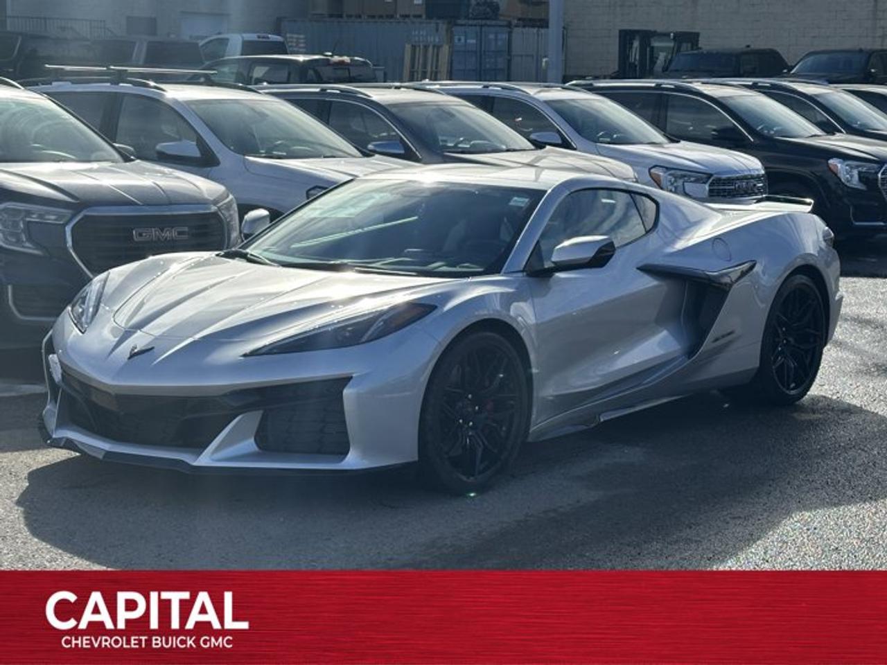 This Chevrolet Corvette boasts a Gas V8 5.5L/ engine powering this Automatic transmission. WHEELS, 20 X 10 (50.8 CM X 25.4 CM) FRONT AND 21 X 13 (53.3 CM X 33 CM) REAR SPIDER DESIGN, BLACK FORGED ALUMINUM, TRANSMISSION, 8-SPEED DUAL CLUTCH, INCLUDES MANUAL AND AUTO MODES (STD), STEALTH INTERIOR TRIM PACKAGE dark finish aluminum trim.* This Chevrolet Corvette Features the Following Options *BATTERY PROTECTION PACKAGE , SEATS, GT2 BUCKET, LPO, SPOILER EXTENSION, CLEAR SMOKED CENTRE BRIDGE WITH JAKE LOGO Genuine Corvette Accessory, LPO, FRONT RADIATOR GRILLE SCREENS Genuine Corvette Accessory, FRONT LIFT ADJUSTABLE HEIGHT WITH MEMORY includes (TR7) automatic headlamp levelling system, EXHAUST TIPS, BLACK, ENGINE, 5.5L V8 DI, HIGH-OUTPUT Variable Valve Timing (VVT), (670 hp [499.6 kW] @ 8400 rpm, 460 lb-ft of torque [623.8 N-m] @ 6300 rpm) (STD), CALIPERS, EDGE RED-PAINTED, BLADE SILVER METALLIC, 2LZ PREFERRED EQUIPMENT GROUP includes standard equipment.* Visit Us Today *For a must-own Chevrolet Corvette come see us at Capital Chevrolet Buick GMC Inc., 13103 Lake Fraser Drive SE, Calgary, AB T2J 3H5. Just minutes away!