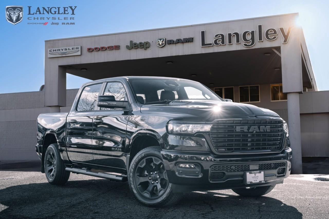 <p><strong>2026 RAM 1500 Sport 4x4 Crew Cab 5'7" Box V8</strong></p><p>The 2026 RAM 1500 Sport marks the return of the 5.7L HEMI® V8, reviving the iconic rumble and naturally aspirated power truck owners demanded. This Canada-exclusive trim combines that classic muscle feel with a blacked-out, monochromatic look and a modernized, tech-heavy interior.</p><p></p><ul><li><p><strong>Engine</strong>: 5.7L HEMI® V8 with eTorque (395 hp, 410 lb-ft torque)</p><p></p></li><li><p><strong>Drivetrain</strong>: 4x4 with 8-speed automatic transmission and sport performance exhaust</p><p></p></li><li><p><strong>Max Towing</strong>: Up to 5,130 kg (11,310 lbs) when properly equipped</p><p></p></li><li><p><strong>Technology</strong>: 12-inch Uconnect® 5 NAV touchscreen and 12-inch digital instrument cluster</p><p></p></li><li><p><strong>Interior</strong>: Heated leather-faced front bucket seats and power-adjustable pedals</p></li><li><p><strong>Key Features</strong>: Sport performance hood, 20-inch black aluminum wheels, and "Symbol of Protest" badging</p></li></ul><p>Come book a test drive at Langley Chrysler, conveniently located in Langley, British Columbia.</p>*All new vehicle purchases are plus the PDI accessory installs and any price increases provided by the manufacturer. For trucks the accessories will include wheel locks, spray-in liners, and mud flaps. For all other vehicles, wheel locks are standard, other equipment may apply. Confirm with the dealer.

<p>*All prices are net of all manufacturer incentives and/or rebates and are subject to change by the manufacturer without notice. All prices plus applicable taxes, applicable environmental recovery charges, documentation of $599 and full tank of fuel surcharge of $76 if a full tank is chosen.<br />Other items available that are not included in the above price:<br />Tire & Rim Protection and Key fob insurance starting from $599<br />Service contracts (extended warranties) for up to 7 years and 200,000 kms starting from $599<br />Custom vehicle accessory packages, mudflaps and deflectors, tire and rim packages, lift kits, exhaust kits and tonneau covers, canopies and much more that can be added to your payment at time of purchase<br />Undercoating, rust modules, and full protection packages starting from $199<br />Flexible life, disability and critical illness insurances to protect portions of or the entire length of vehicle loan?im?im<br />Financing Fee of $500 when applicable<br />Prices shown are determined using the largest available rebates and incentives and may not qualify for special APR finance offers. See dealer for details. This is a limited time offer.</p>