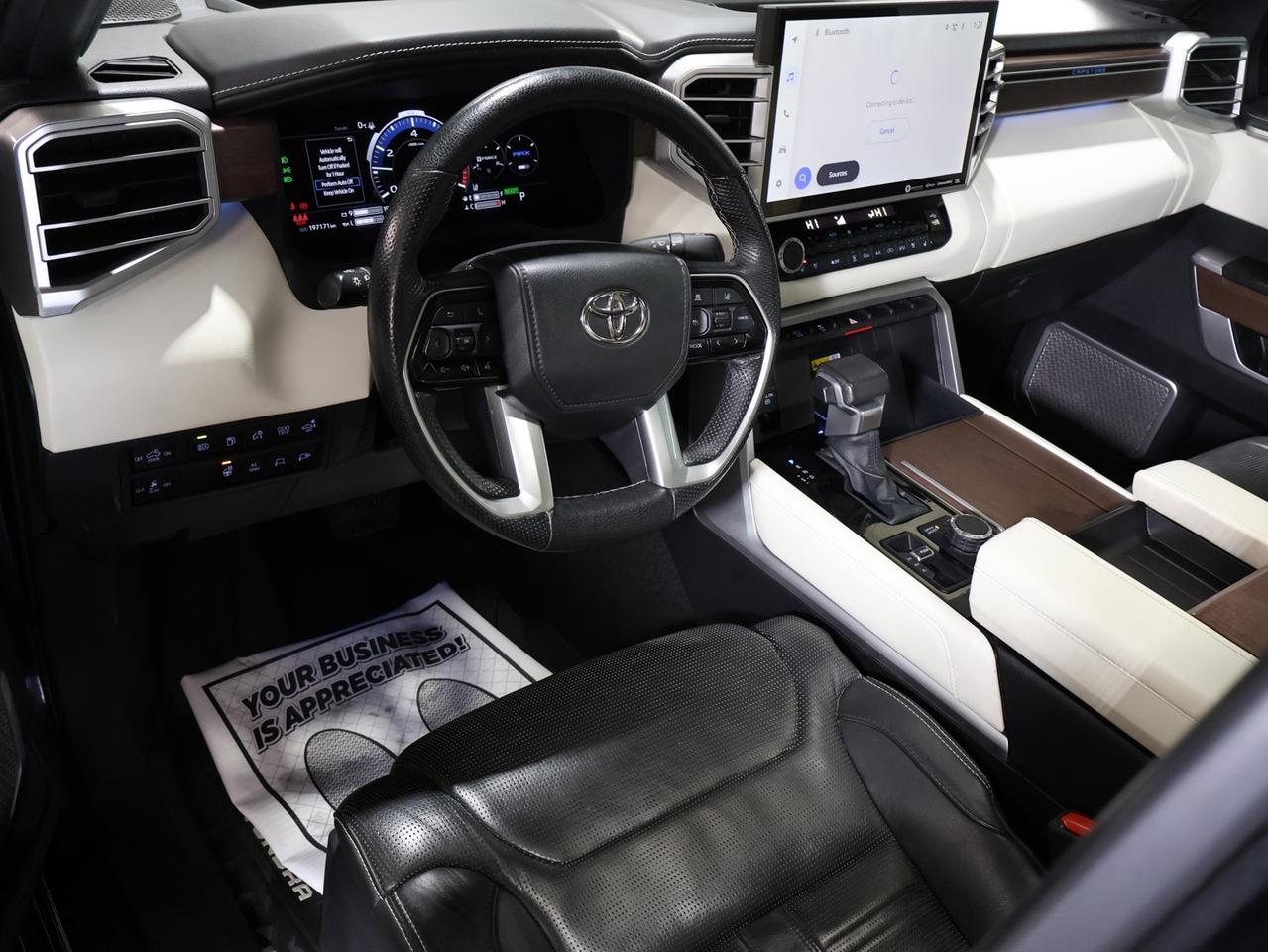 2022 Toyota Tundra CAPSTONE CREW 4WD CERTIFIED *ACCIDENT FREE* 360 CAMERA NAV BLUETOOTH LEATHER HEATED SEATS PANO ROOF CRUISE ALLOYS Photo