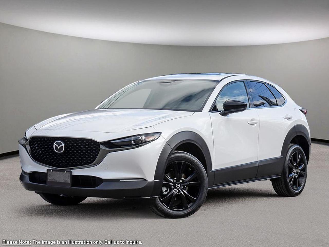 Experience the all-new 2026 Mazda CX-30 GT w/Turbo AWD  where dynamic performance meets refined luxury. Powered by a spirited 2.5L SKYACTIV-G turbocharged engine paired with a responsive 6-speed automatic transmission and full-time AWD, this crossover delivers confident handling in every condition. Step inside to premium leather upholstery, a power 10-way drivers seat with memory, and a Bose premium sound system that transforms every drive into an immersive experience. Stay connected and in control with Mazda Connected Services and an intuitive 10.2-inch touchscreen with navigation. Advanced safety features like lane departure prevention, blind spot warning, and forward collision mitigation provide peace of mind on every journey. Elevate your daily drive with the 2026 CX-30 GT Turbo  a perfect balance of style, technology, and performance. Visit Go Mazda today for a test drive!Go Mazda is an AMVIC licensed business.Please note that a new administration fee from Mazda Canada of $795 will apply to finance and cash purchases. effective February 1, 2024.