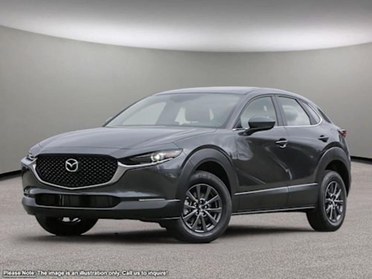 Discover the 2026 Mazda CX-30 GX AWD  where style, safety, and performance seamlessly blend.Featuring an elegant black interior and robust automatic full-time AWD, it delivers confident handling in every season. Stay connected and in control with an 8.8-inch display, voice-activated audio controls, and smart device mirroring. Safety shines with 10 airbags, lane departure prevention, blind spot warning, forward collision mitigation, and an integrated emergency SOS system.Comfort comes standard with heated front seats, ample cargo space, and climate control tuned for every passenger. Experience responsive driving with selectable drivetrain modes and advanced suspension systems designed for a smooth, agile ride.The 2026 Mazda CX-30 GX AWDengineered to elevate your everyday drive. Visit Go Mazda today to see it for yourself!Go Mazda is an AMVIC licensed business.Please note that a new administration fee from Mazda Canada of $795 will apply to finance and cash purchases. effective February 1, 2024.