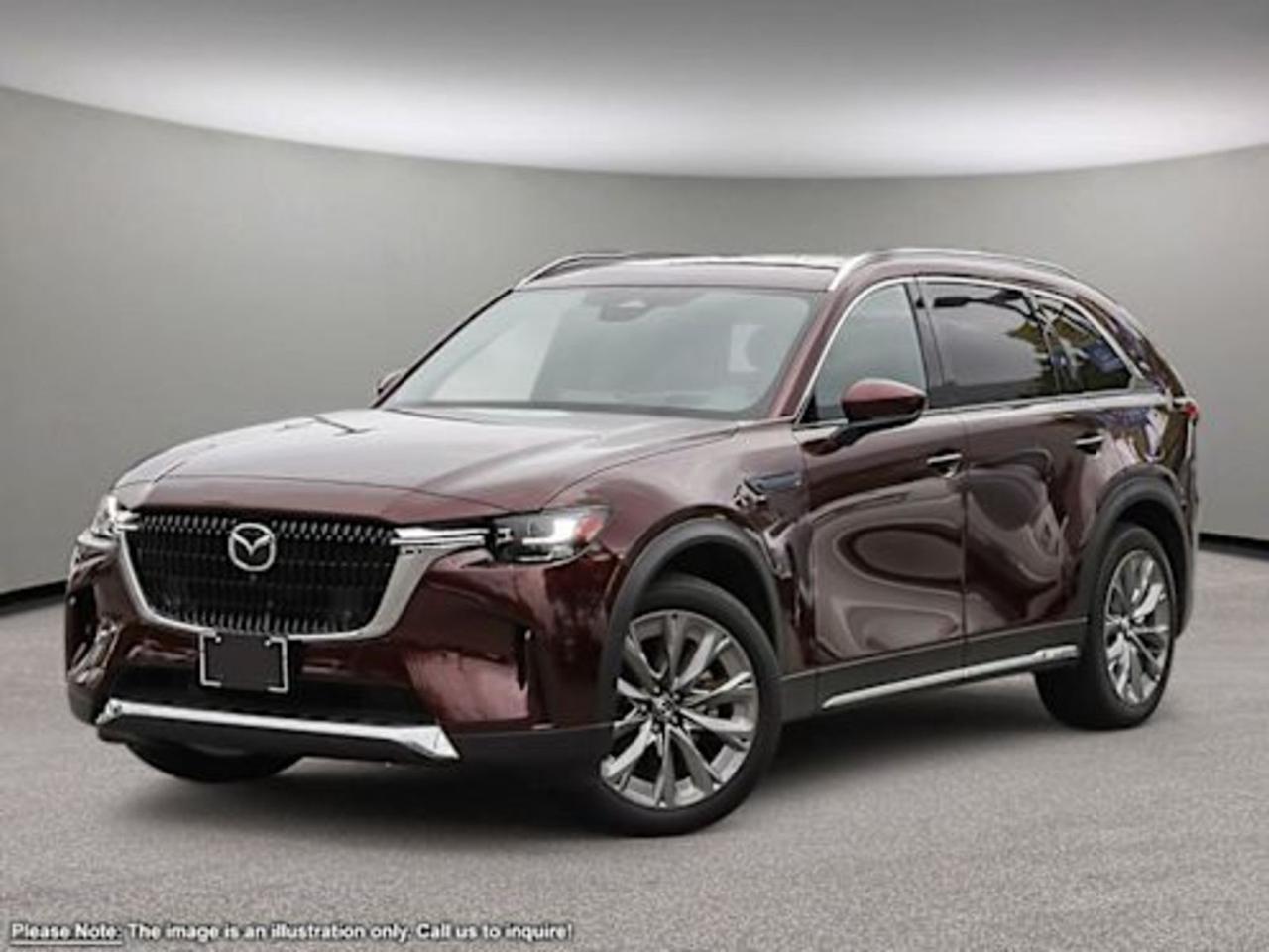Discover the all-new 2026 Mazda CX-90 PHEV GT AWD in stunning Redthe perfect fusion of power, luxury, and advanced hybrid technology. Powered by a 2.5L e-SKYACTIV I4 PHEV engine paired with an 8-speed automatic transmission and full-time AWD, this plug-in hybrid SUV offers impressive efficiency without sacrificing performance.Step inside to experience upscale comfort with heated and ventilated Nappa leather seats, a spacious 7-passenger layout, and a premium Bose sound system. Cutting-edge tech features like the 12.3-inch touchscreen with integrated navigation, head-up display, and multiple driver assistance systems keep you connected and safe on every drive.With adaptive driving modes, regenerative braking, and sophisticated suspension for a smooth ride, the CX-90 PHEV GT AWD is ready for your daily commute or weekend adventures. Elevate your driveschedule your test drive today!Go Mazda is an AMVIC licensed business.Please note that a new administration fee from Mazda Canada of $795 will apply to finance and cash purchases. effective February 1, 2024.