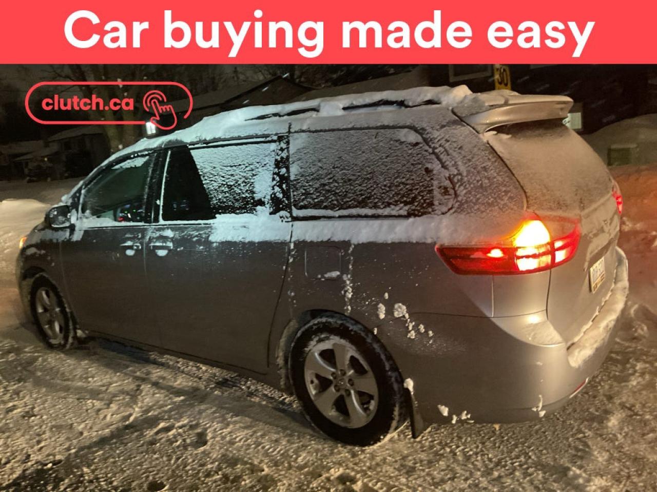 NO ACCIDENTS / CLEAN CARFAX / 1 OWNER / Power Sliding Doors, Auto Dimming Rearview Mirror, Front Heated Seats and more!<br> <br>Clutch is the largest online used car retailer in Canada, delivering a seamless, hassle-free car-buying experience to drivers everywhere. Shop thousands of used cars online, get the right one delivered to your door, and enjoy peace of mind with our 10-Day Money-Back Guarantee. How sweet is that? To learn more, visit clutch.ca.<br> <br>The top features for this car include:<br> <br>Brake Assist<br>Power Sliding Doors<br>Auto Dimming Rearview Mirror<br>Front Heated Seats<br>Climate Control<br>Dual Zone Front Climate Control<br>Rear Climate Control<br>Bluetooth Music<br>Touchscreen Display<br>Cruise Control<br>Integrated Garage Door Opener<br>12V Outlet<br>Hands Free Device Connectivity<br>USB Input<br>Keyless Entry<br>Rear View Camera<br>Power Driver Seat<br> <br>Seamless home delivery - Delivery to your door in a matter of days. Available on select packages.<br> <br>Try it out for 10 days - If you do not like it, we will take it back. <br> <br>Quality assured - All cars go through our rigorous 210-point inspection and reconditioning process.<br> <br>Peace of mind - Warranty and protection plans available.<br> <br>Haggle-free - No haggling or hard sells.<br> <br>100% Transparency - Full inspection reports on every car, including high-res photography and a free Carfax report.<br> <br>Listed price is for cash purchase only and does not include taxes, Shipping Fees (if applicable), Delivery Fees (if applicable), government licensing fees.<br> <br>Previous Provincial Registrations:<br>Ontario<br> <br>Stock # 85831