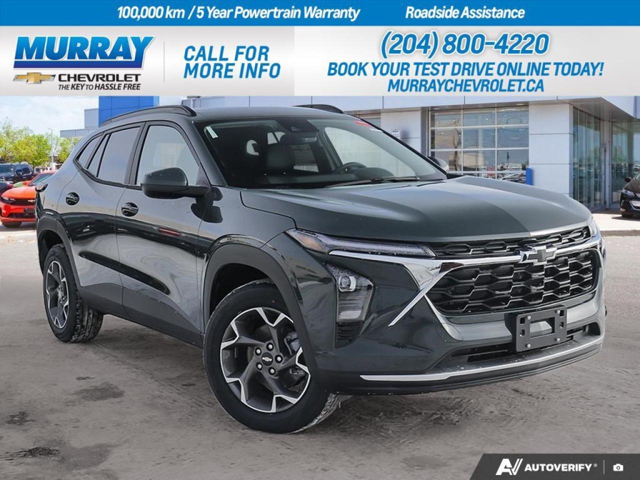 * ENGINE BLOCK HEATER * * TRANSMISSION 6-SPEED AUTOMATIC (STD) * * CYPRESS GREY *  Experience the dynamic drive of the 2026 Chevrolet Trax LT Sport Utility in the stunning Cypress Grey. This vehicle features a powerful ECOTEC 1.2L Turbocharged engine, delivering 137 horsepower and 219 N-m of torque, paired seamlessly with a smooth 6-speed automatic transmission for an exhilarating ride through the streets of Winnipeg.  Step inside to find a stylish Jet Black interior with blue accents, featuring premium cloth/Evotex seat trim. Enjoy the convenience and safety of modern technology with adaptive cruise control, lane keeping assist, and a rear parking aid, ensuring every journey is as comfortable and secure as possible.  The Chevrolet Trax LT is designed for those who demand more from their vehicles. Whether youre navigating the urban hustle or embarking on a weekend adventure, this sport utility vehicle is equipped to handle it all with ease. The heated steering wheel and automatic highbeams add an extra touch of luxury and practicality to your driving experience.  Dealer Permit #1740