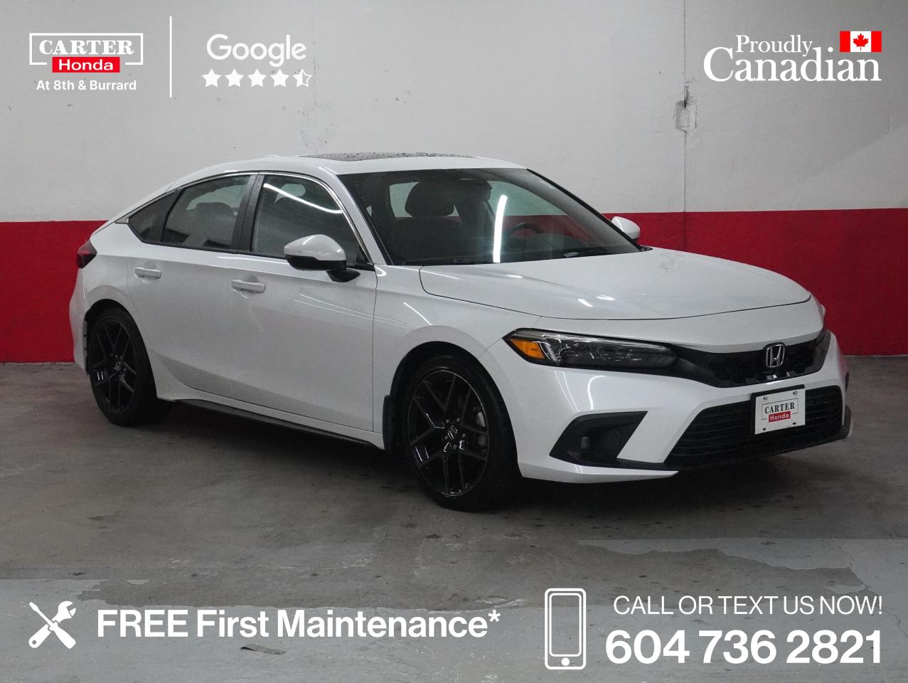 Used 2023 Honda Civic Hatchback 5DR SPT TOURING GPS, LEATHER, NO ACCIDENTS for sale in Vancouver, BC