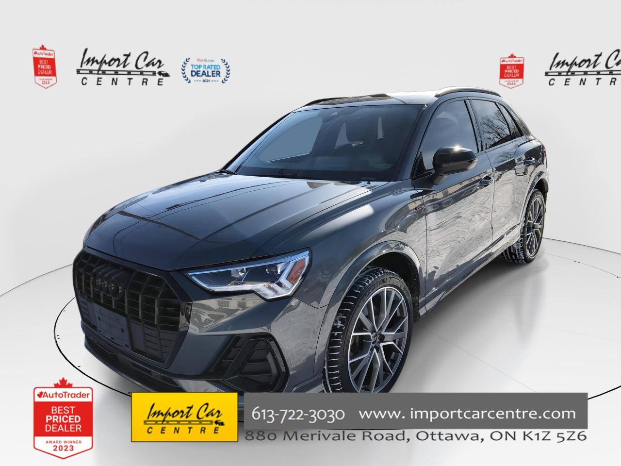 Used 2023 Audi Q3 45 Progressiv SLINE, BLACK OPTICS PKG, LEATHER, PA for sale in Ottawa, ON