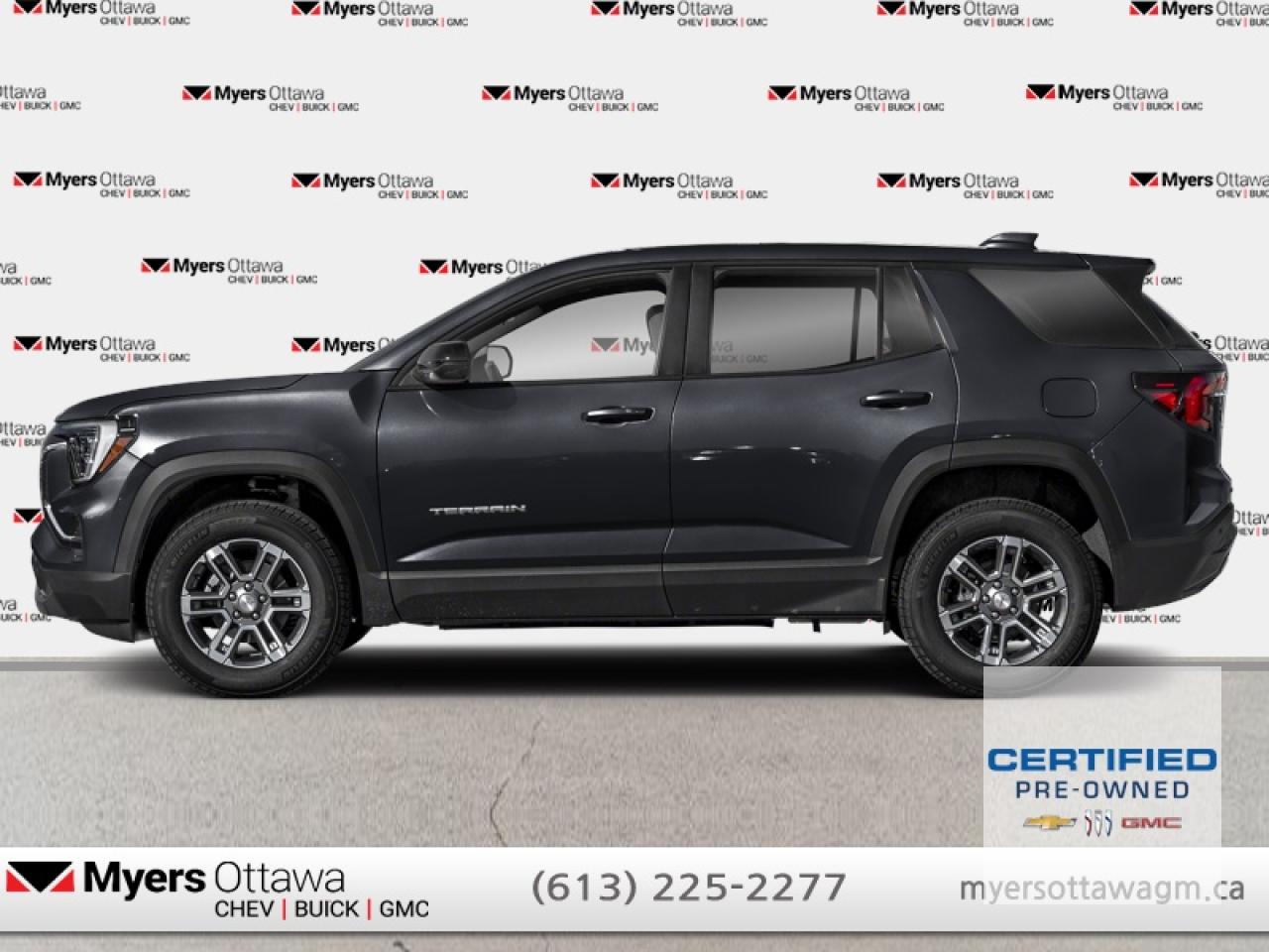 Compare at $38694 - Myers Cadillac is just $37567! <br> <br>JUST IN - 2026 TERRAIN ELEVATION AWD- PREMIUM PACKAGE- -  LEATHER, SUNROOF, REMOTE START, REAR CAMERA, CARPLAY, HEATED SEATS, HEATED STEERING WHEEL, ALLOY WHEELS, POWER LIFGATE, POWER PASSENGER SEAT, HEATED REAR SEATS, GOOGLE MAPS, CERTIFIED, NO ADMIN FEES, NON SMOKER, CLEAN CARFAX<br><br>**ELEVATION PREMIUM PACKAGE * 8-WAY POWER DRIVER SEAT ADJUSTER * 2-WAY POWER DRIVER LUMBAR SEAT ADJUSTER * SENSOR, CABIN HUMIDITY AND WINDSHIELD TEMPERATURE * RAINSENSE WIPERS * DUAL-ZONE AUTOMATIC CLIMATE CONTROL * HEATED WIPER PARK * WIRELESS CHARGING * AUTOSENSE LIFTGATE * UNIVERSAL HOME REMOTE * ROOF RAILS * SUNGLASS STORAGE * CORETEC SEAT TRIM * WHEELS, 19 TECHNICAL GREY ALUMINUM WHEELS***<br><br> <br>To apply right now for financing use this link: <a href=https://creditonline.dealertrack.ca/Web/Default.aspx?Token=b35bf617-8dfe-4a3a-b6ae-b4e858efb71d&Lang=en target=_blank>https://creditonline.dealertrack.ca/Web/Default.aspx?Token=b35bf617-8dfe-4a3a-b6ae-b4e858efb71d&Lang=en</a><br><br> <br/>Certified Pre-Owned Vehicles. Instead of worries our vehicles come with a 150+ point inspection and a 30 day / 2,500kms Vehicle Exchange Privilege. Buy with confidence! <br> <br/><br>All prices include Admin fee and Etching Registration, applicable Taxes and licensing fees are extra.<br>*LIFETIME ENGINE TRANSMISSION WARRANTY NOT AVAILABLE ON VEHICLES WITH KMS EXCEEDING 140,000KM, VEHICLES 8 YEARS & OLDER, OR HIGHLINE BRAND VEHICLE(eg. BMW, INFINITI. CADILLAC, LEXUS...)<br> Come by and check out our fleet of 50+ used cars and trucks and 200+ new cars and trucks for sale in Ottawa.  o~o