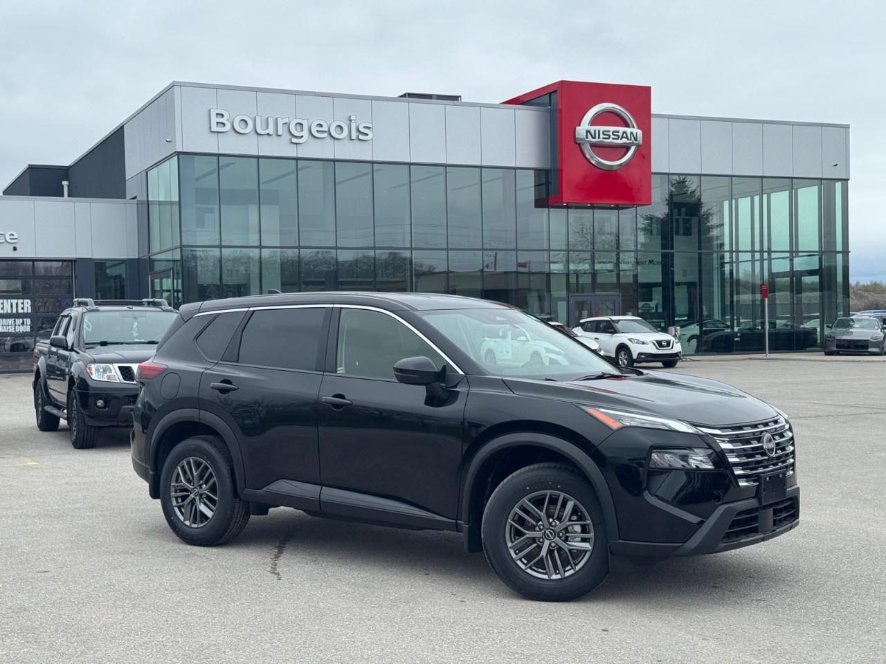 <p>Unveil the thrill of the open road with this stunning 2026 Black Nissan Rogue AWD S. Designed for those who demand both performance and style, this SUV offers exceptional handling with its robust all-wheel-drive system, ensuring a smooth and confident journey no matter the terrain.</p><p>Step into a world of comfort and elegance with the sleek black interior that promises an inviting atmosphere every time you open the door. The Rogue's exterior and interior boast a harmonious design that seamlessly blends modern aesthetics with practical functionality.</p><p>Packed with advanced technology, this model includes smart device integration and a user-friendly screen, augmenting your driving experience with entertainment and connectivity. Safety is a top priority, as highlighted by features like the backup camera, brake assist, lane assist, and more. These enhancements provide peace of mind every time you hit the road.</p><p>Perfectly suited for the modern family or the discerning driver who desires both versatility and luxury, this Nissan Rogue invites you to explore further. Contact us today to learn more and start your next adventure with this incredible vehicle.</p> <p>Were thrilled to share that <strong>Nissan has been named the #1 mass market brand in initial quality</strong> by the <strong>J.D. Power 2025 U.S. Initial Quality Study</strong>! This industry-leading recognition confirms what our customers already know  when you choose <strong>Nissan</strong>, youre choosing exceptional craftsmanship, innovative technology, and dependable performance from day one.</p><p>At <strong>Bourgeois Midland Nissan</strong>, were proud to offer a full lineup of award-winning models like the <a target=_blank rel=noopener noreferrer nofollow href=https://www.bourgeoisnissan.com/inventory/?keyword=Rogue><strong>Nissan Rogue</strong></a>, <a target=_blank rel=noopener noreferrer nofollow href=https://www.bourgeoisnissan.com/inventory/?keyword=Altima&sort[id]=relevance&sort[sortDirection]=DESCENDING><strong>Altima</strong></a>, <a target=_blank rel=noopener noreferrer nofollow href=https://www.bourgeoisnissan.com/inventory/?modelId[]=P8Iy5bd_S_u3nnuzDJOpLA&keyword=Kicks&sort[id]=relevance&sort[sortDirection]=DESCENDING><strong>Kicks</strong></a>, and <a target=_blank rel=noopener noreferrer nofollow href=https://www.bourgeoisnissan.com/inventory/?&keyword=Kicks%20Play&sort[id]=relevance&sort[sortDirection]=DESCENDING><strong>Kicks Play</strong></a>  vehicles that consistently deliver on quality, comfort, and reliability.</p><p>Ready to experience the Nissan difference? Visit our Midland dealership today and discover why more Canadians are driving home in a Nissan.</p> <p><strong>Why Choose the Bourgeois Auto Group?</strong></p><p>For 80 years, Bourgeois Auto Group has been delivering exceptional automotive experiences. Our factor trained teams work to ensure you receive the shopping experience you deserve; whether you're looking for a new or new-to-you vehicle.</p><p>Shop 24/7 with our online showroom and chat service, ensuring convenience every step of the way. No hidden fees, full disclosure, and every pre-owned vehicle comes with a Carfax® report for peace of mind.</p><p>We offer a wide selection of pre-owned vehicles, all competitively priced using real-time market data. Get the best deal on your purchase and trade-in with our free Live Market Analysis report.</p><p>Looking to sell your car? We buy any make or modelno purchase required. Our simple to use online trade valuation tool will provide you with a clear, transparent selling experience whether you buy our car or not.</p><p>Backed by hundreds dedicated employees across 4 convenient locations, were here to meet all your automotive needs. Visit us in Midland or Parry Sound and explore our inventory or schedule your next service today.</p> <p><strong>Financing Your Next Vehicle with Bourgeois Midland Nissan:</strong></p><p>At Bourgeois Midland Nissan, we make financing your next vehicle simple and stress-free! Our team works with trusted lenders to find flexible options tailored to your budget. Drive away with confidenceapply today!</p><p>Take advantage of our online pre-qualification tool, backed by Equifax and TD Bank to find the payment that works for you. Simply <a href=https://www.bourgeoisnissan.com/pre-qualify-for-financing/ rel=nofollow><strong>CLICK HERE</strong></a> to use our secure online credit tool with no impact to your credit.</p>