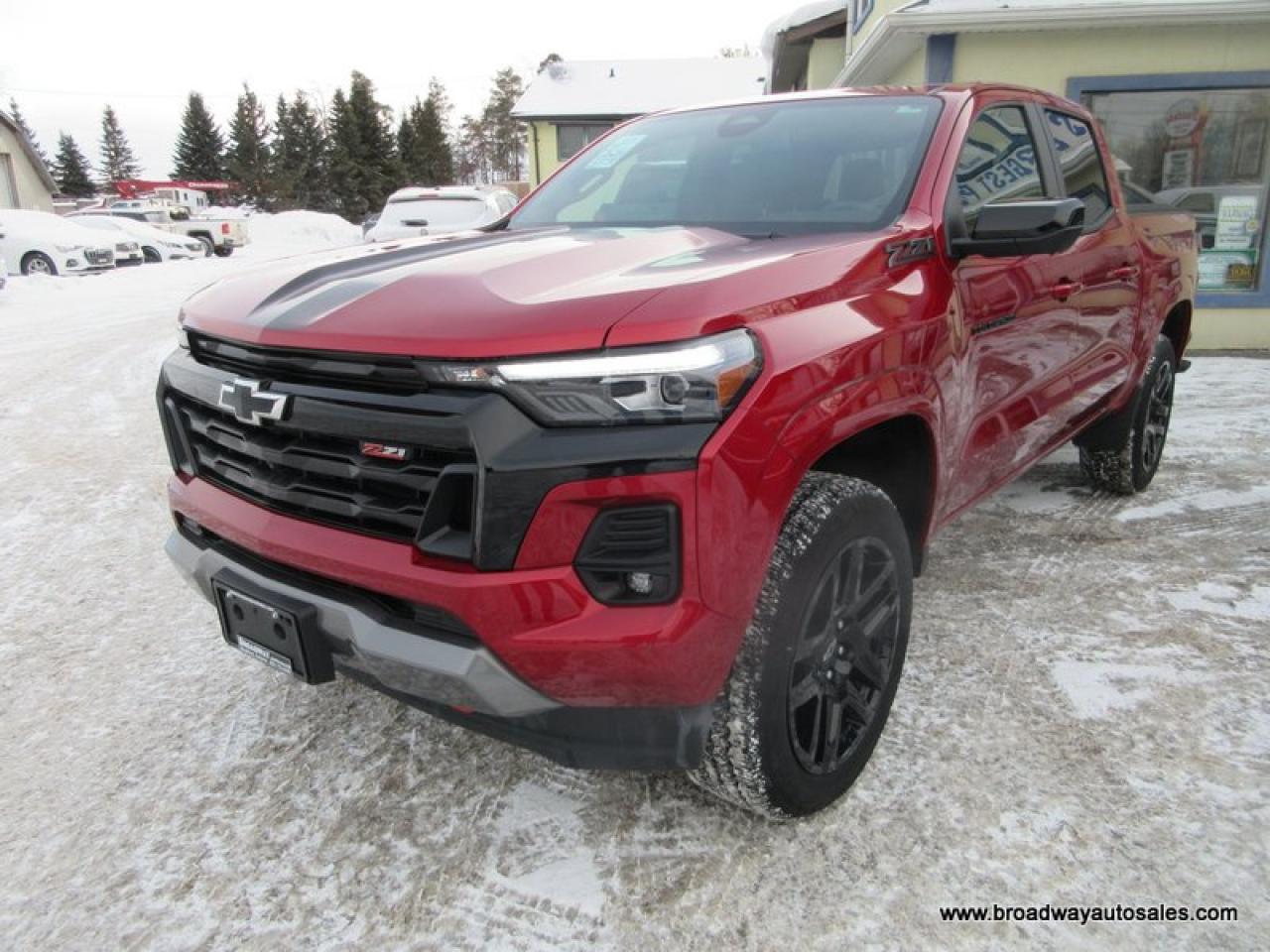 2024 Chevrolet Colorado LOADED Z71-EDITION 5 PASSENGER 2.7L - TURBO.. 4X4.. CREW-CAB.. SHORTY.. LEATHER.. HEATED SEATS & WHEEL.. BACK-UP CAMERA.. POWER SUNROOF..