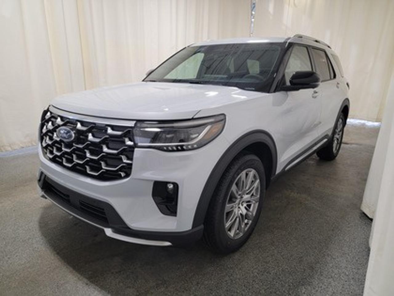 The 2026 Ford Explorer Platinum 600A 4WD shines in Space White Metallic, this premium SUV is powered by a robust 2.3L EcoBoost I-4 engine paired with a 10-speed automatic transmission. With 300 horsepower and 310 lb-ft of torque, it delivers dynamic performance, giving a highway/city fuel economy of 10.4L/100km (27 Miles per gallon).

This vehicle comes with the All-Weather Packageready to take on any season!
Snow, rain, mud, or sunshinethis vehicle is built for it all! The All-Weather Package adds extra protection where it matters most, with premium mud flaps to shield your paint from road debris, all-weather floor mats to protect your interior from lifes messes, and Xpel paint protection to help guard against those infuriating rock chips. Drive with confidence, knowing your investment is protected from Regina's elements.

Key Features:
Ford Bluecruise
Ford Co-Pilot360 Assist 2.0
360 Degree Camera 
Adaptive Cruise Control
BLIS (Blind Spot Information System)
Evasive Steering Assist
Lane Keeping System
Reverse Brake Assist
Rain Sensing Wipers 
LED Taillamps
Panoramic Fixed Glass Moonroof with Power Shade
B&O Sound System
20 Luster Nickle-Painted Aluminum Wheels
Heated And Ventilated Front Seats
Heated Second Row Seats
Memory Driver Seat
Ford Connectivity Package
18 Spare Wheel and Jack Kit

Whether you're navigating urban streets or taking on Saskatchewan's rugged terrain, the 2025 Explorer Platinum ensures a first-class experience for every journey. Experience the 2025 Ford Explorer Platinum 600A at Bennett Dunlop Ford your trusted destinations for all things automotive. With our transparent pricing, unparalleled customer perks, and commitment to providing the best service, your satisfaction is guaranteed. Whether you're upgrading or purchasing for the first time, well ensure a seamless and enjoyable car-buying experience.

Bennett Dunlop Ford, proudly serving Regina for over 40 years, is conveniently located at 770 Broad Street. With over 3,500 Google reviews, our reputation reflects our commitment to providing a fast, easy, and enjoyable vehicle-buying experience. We eliminate the hassle with no admin or documentation fees, transparent upfront pricing that lets you shop with total confidence. But were more than just a dealershipwere driven to make a difference by supporting local community initiatives and events that matter to you. Visit Bennett Dunlop Ford today and experience why were Reginas trusted choice for quality vehicles, exceptional service, and a genuine commitment to driving change in our community!