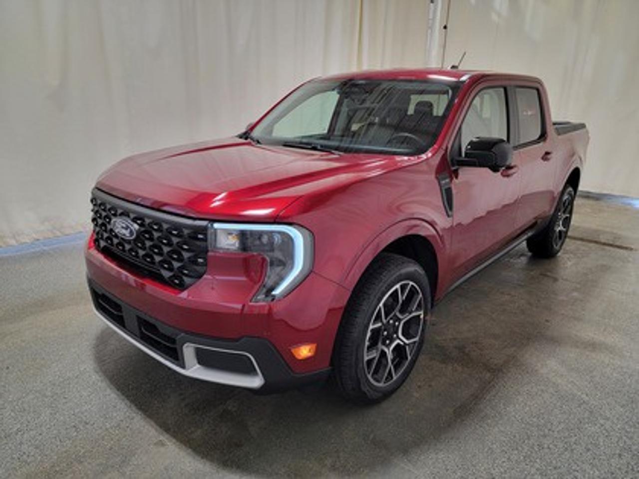 This all-new 2026 Ford Maverick Lariat 501A looks absolutely stunning in Ruby Red Metallic Tinted Clear Coat. This versatile compact pickup is powered by a 2.5L Hybrid engine this truck delivers 191 horsepower and 155 lb-ft of torque, with a 94-kW electric motor paired with a CVT transmission for smooth performance. The Maverick is designed to provide an efficient 6.6L/100 km (43 Mile Per Gallon) combined fuel economy, making it a practical yet powerful option for city and highway driving.

This vehicle comes with the All-Weather Packageready to take on any season!
Snow, rain, mud, or sunshinethis vehicle is built for it all! The All-Weather Package adds extra protection where it matters most, with premium mud flaps to shield your paint from road debris, all-weather floor mats to protect your interior from lifes messes, and Xpel paint protection to help guard against those infuriating rock chips. Drive with confidence, knowing your investment is protected from Regina's elements.

Key Features:
Lane-Keeping System
Tire Inflator and Sealant Kit
Ford Connectivity Package
B&O Sound System by Bang & Olufsen with HD Radio (8 Speakers, including Subwoofer)
Ford Co-Pilot360 Assist 2.0
360-Degree Camera
Adaptive Cruise Control with Lane Centering
Blind Spot Information System (BLIS®) with Cross-Traffic Alert
Heated Front Seats & Heated Steering Wheel
LED Box Lighting
Remote Start System
Spray-In Bed Liner
19 Machined-Painted Aluminum Wheels
Power Tailgate Lock
Pre-Collision Assist with Automatic Emergency Braking
Trailer Sway Control
Rear View Camera
SYNC® 4 with Enhanced Voice Recognition
Wireless Apple CarPlay® & Android Auto
4K Tow Package
Power Sliding Rear Window

The 2026 Maverick Lariat 501A is built to handle Saskatchewans extreme weather and road conditions, ensuring a premium driving experience. With heated front seats, a heated steering wheel, power-adjustable drivers seat, rear under-seat storage bins, and intuitive safety features, this truck is perfect for drivers who want a balance of efficiency, comfort, and high-tech convenience.

Bennett Dunlop Ford, proudly serving Regina for over 40 years, is conveniently located at 770 Broad Street. With over 3,500 Google reviews, our reputation reflects our commitment to providing a fast, easy, and enjoyable vehicle-buying experience. We eliminate the hassle with no admin or documentation fees, transparent upfront pricing that lets you shop with total confidence. But were more than just a dealershipwere driven to make a difference by supporting local community initiatives and events that matter to you. Visit Bennett Dunlop Ford today and experience why were Reginas trusted choice for quality vehicles, exceptional service, and a genuine commitment to driving change in our community!