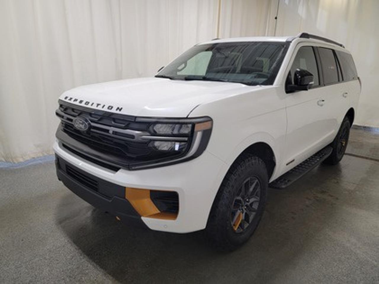The 2026 Ford Expedition Tremor 501A 4WD shines in Star White Metallic Tri-Coat, this premium SUV is powered by a robust 3.5L EcoBoost High Output V6 engine paired with a 10-speed automatic transmission. With 440 horsepower and 510 lb-ft of torque, it delivers dynamic performance, giving a highway/city fuel economy of 13.3L/100km (21 Miles per gallon).

This vehicle comes with the All-Weather Packageready to take on any season!
Snow, rain, mud, or sunshinethis vehicle is built for it all! The All-Weather Package adds extra protection where it matters most, with premium mud flaps to shield your paint from road debris, all-weather floor mats to protect your interior from lifes messes, and Xpel paint protection to help guard against those infuriating rock chips. Drive with confidence, knowing your investment is protected from Regina's elements.

Key Features:
Ford Co-Pilot360® Active 2.0
Heated Front Seats & Rear Seats
Selectable Drive Modes
Modified Higher Ride Suspension
Running Boards
Heavy-Duty Trailer Tow
18 x 8.5 Dark Carbonized Grey Painted Aluminum
Leather Trimmed with Perforated Seat Inserts
B&O® Sound System by Bang & Olufsen
360-Degree Zone Lighting
Power Panoramic Vista Roof® with Power Shade
Front Row 10-way Power Driver & 8-way Power Passenger
Rain Sensing Wipers 
Pro Power Onboard  400 W
LED Taillamps
Power Liftgate
Memory Driver Seat

Whether you're navigating urban streets or taking on Saskatchewan's rugged terrain, the 2026 Expedition ensures a first-class experience for every journey. With advanced safety features, reliable technology and luxury interiors this SUV is road trip ready for you and your family.

Bennett Dunlop Ford, proudly serving Regina for over 40 years, is conveniently located at 770 Broad Street. With over 3,500 Google reviews, our reputation reflects our commitment to providing a fast, easy, and enjoyable vehicle-buying experience. We eliminate the hassle with no admin or documentation fees, transparent upfront pricing that lets you shop with total confidence. But were more than just a dealershipwere driven to make a difference by supporting local community initiatives and events that matter to you. Visit Bennett Dunlop Ford today and experience why were Reginas trusted choice for quality vehicles, exceptional service, and a genuine commitment to driving change in our community!